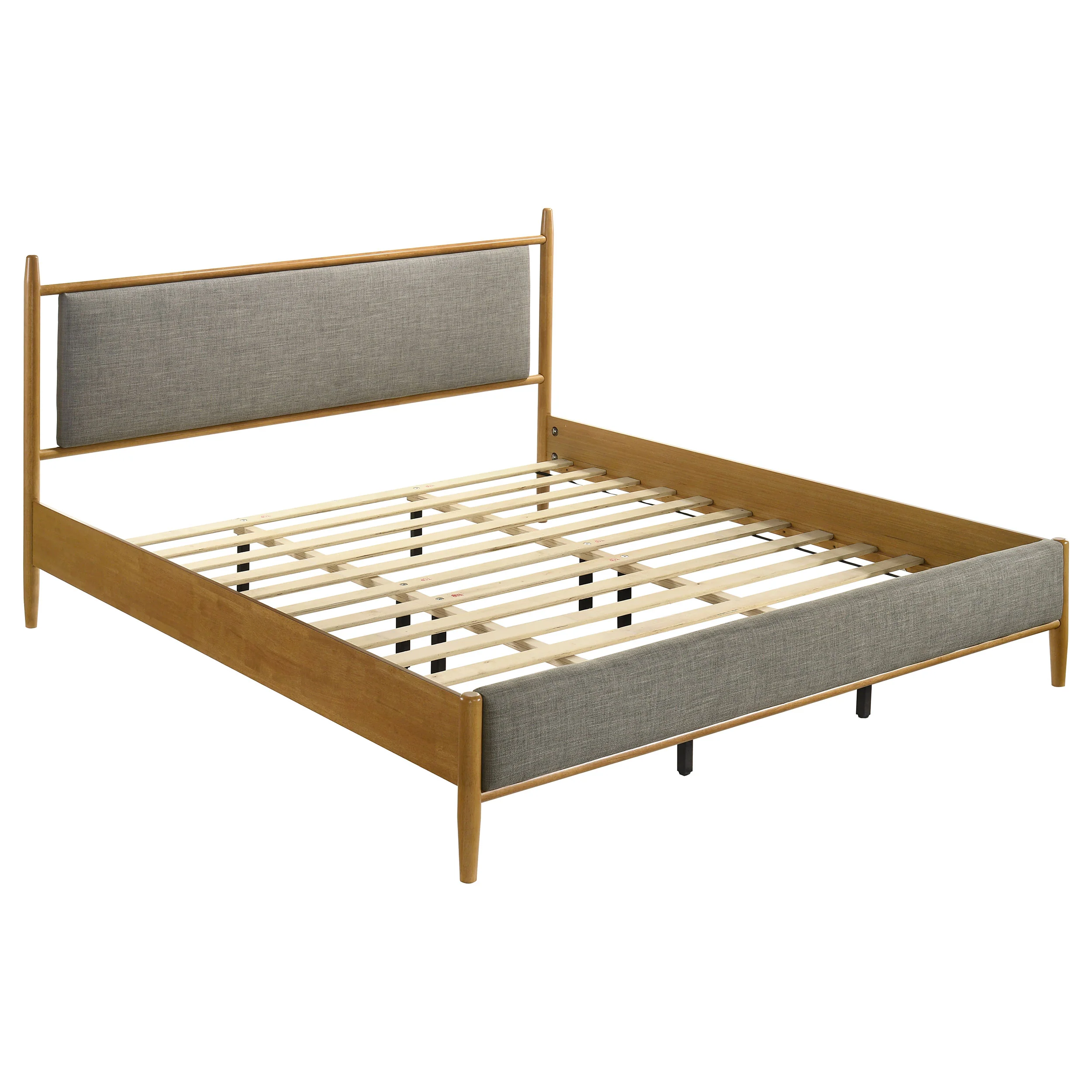 Mason Light Brown 46-inch Eastern King Panel Platform Bed - Image 2