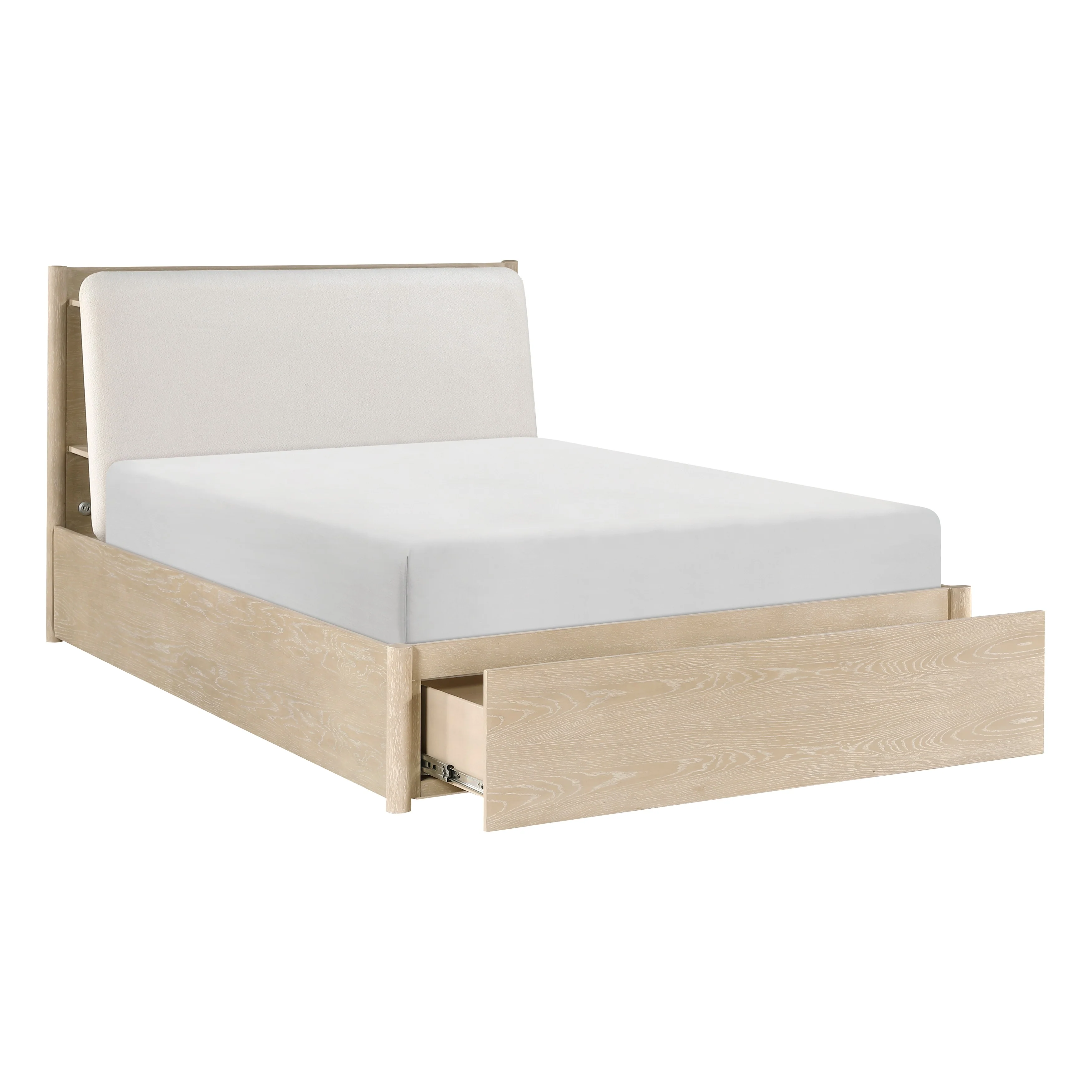 Matteo Light Oak Ceruse/Oyster 4-Piece Queen Bedroom Set - Image 5