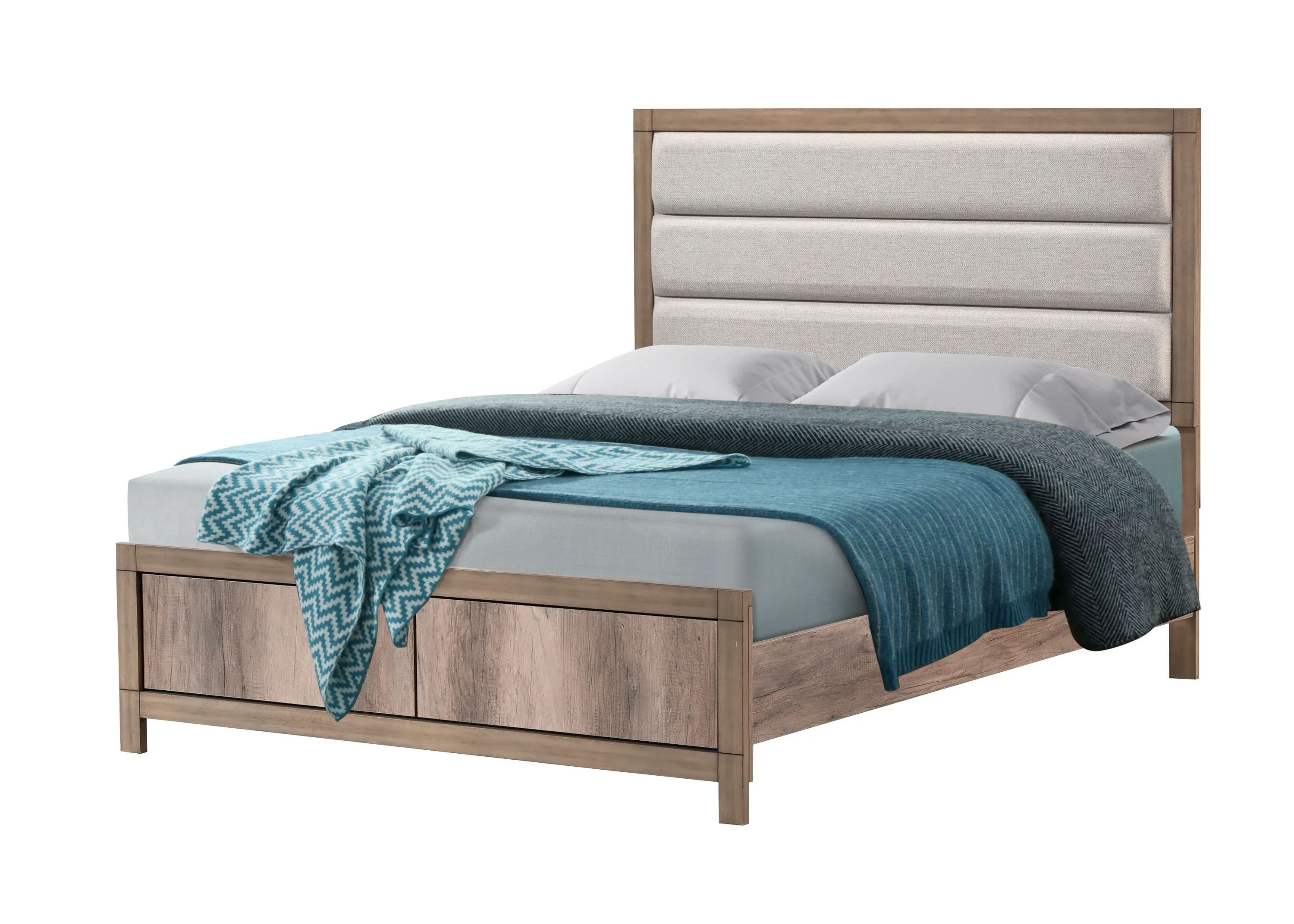 Matteo Weathered Gray Full Panel Youth Bedroom Set - Image 2