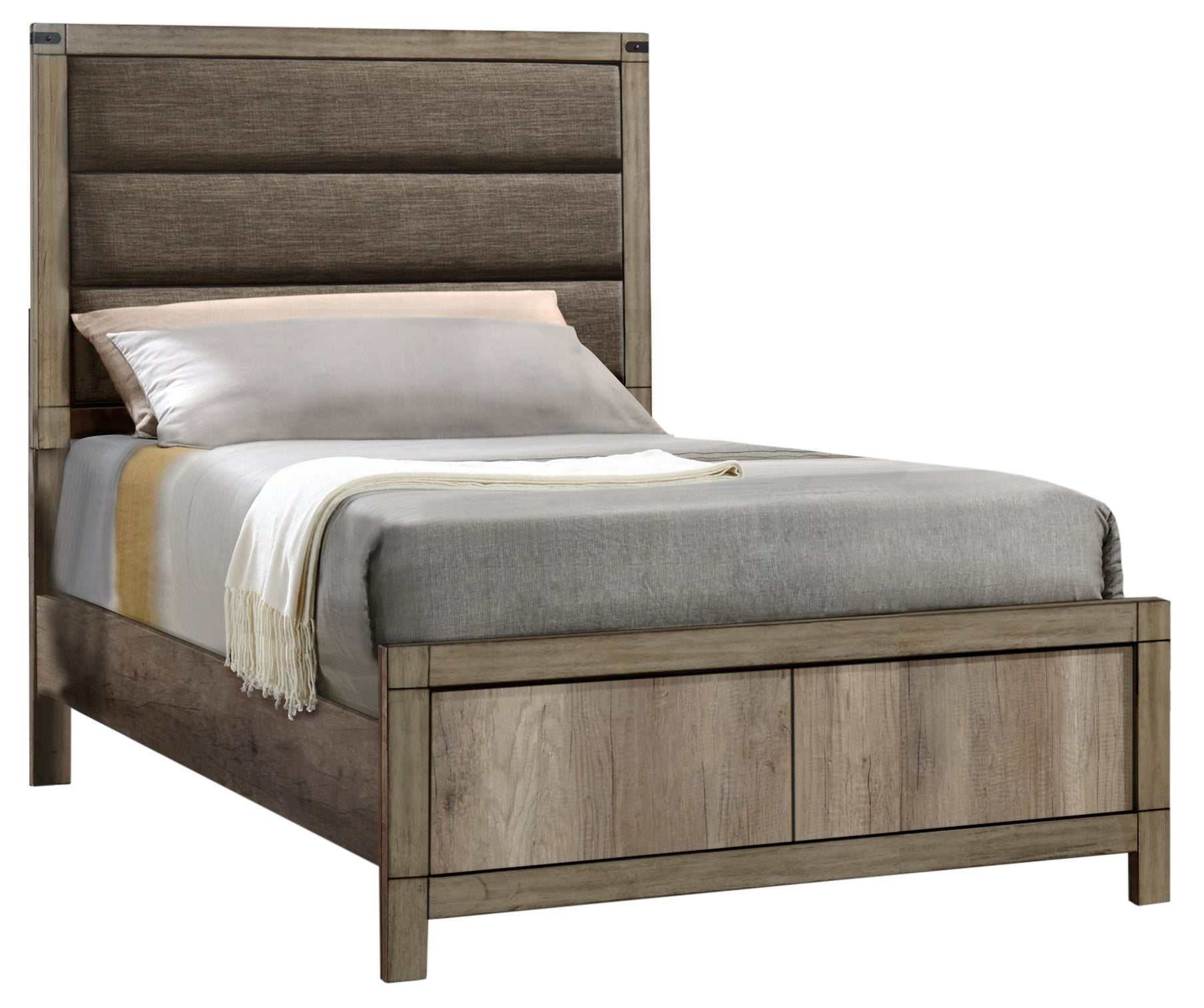 Matteo Weathered Gray Youth Panel Bedroom Set - Image 2