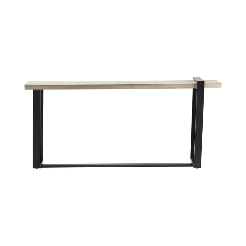 Matthews Cream/Black Console Table - Image 3