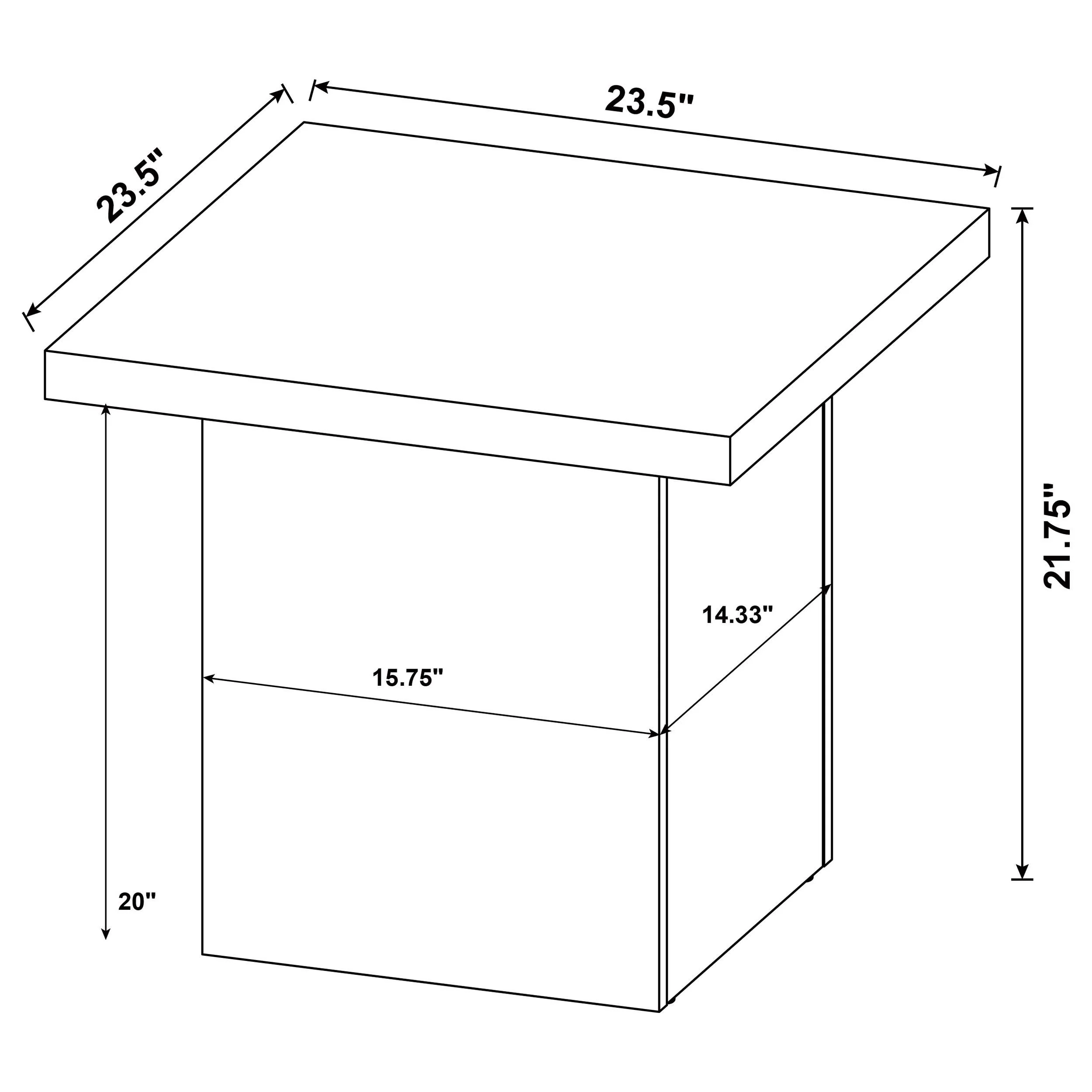 Max Black 3-piece Rectangular Coffee and End Table Set - Image 14