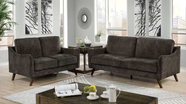 Maxime Dark Gray Loveseat - Image 2