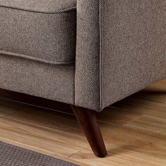 Maxime Light Brown Loveseat - Image 4