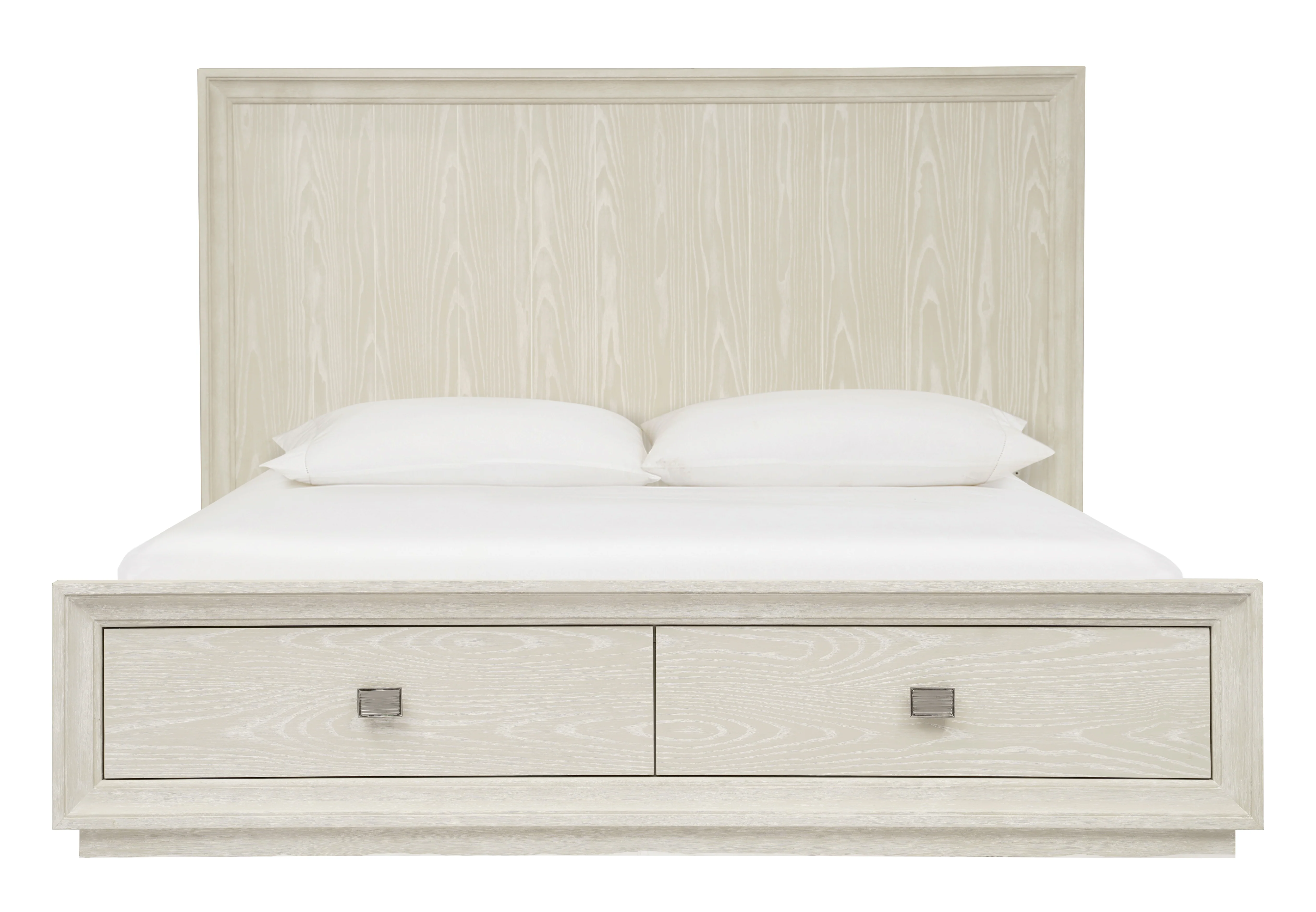 Maxime Two Drawer Footboard Full Storage Platform Bed In Ash - Image 4