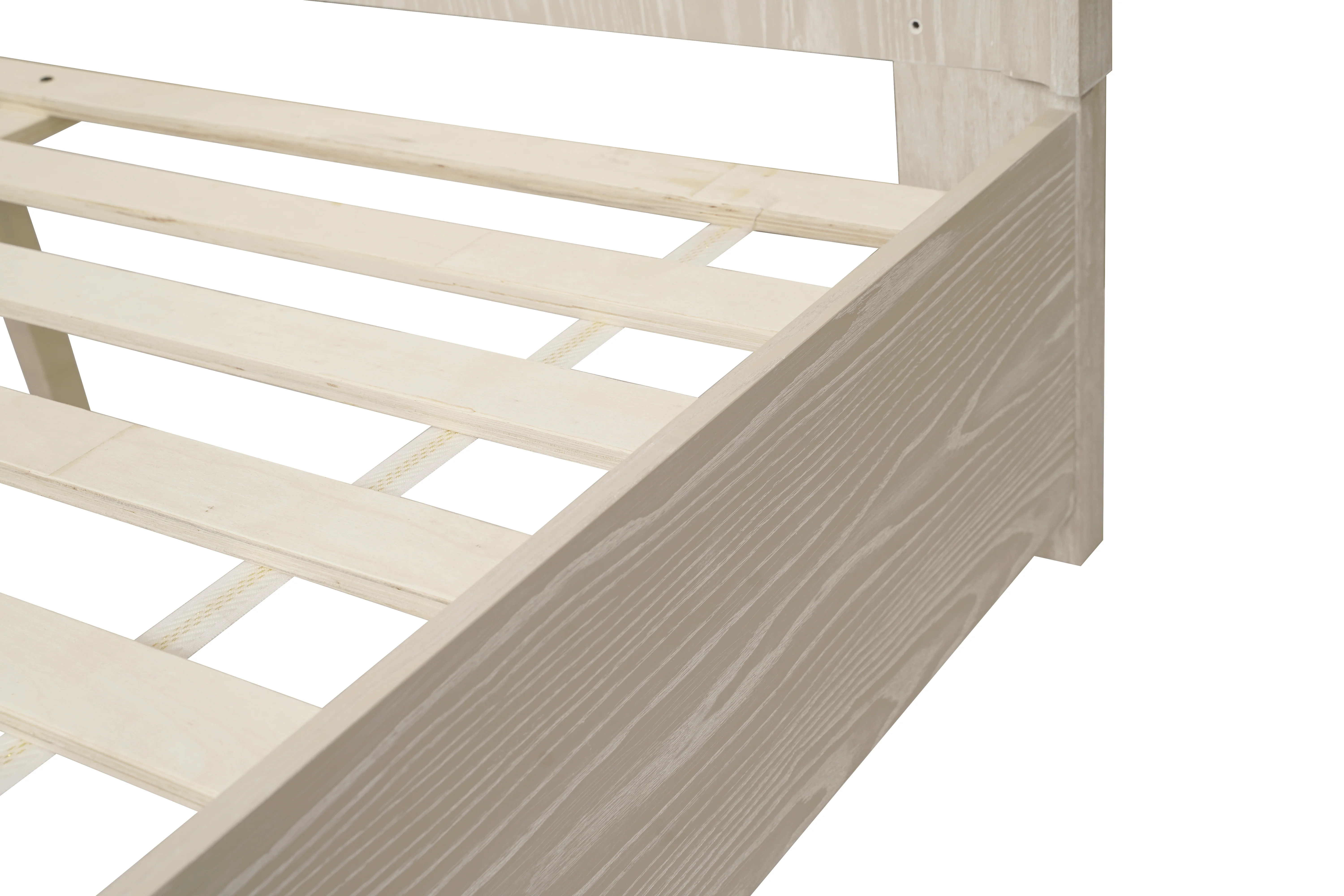 Maxime Two Drawer Footboard Queen Storage Platform Bed In Ash - Image 11