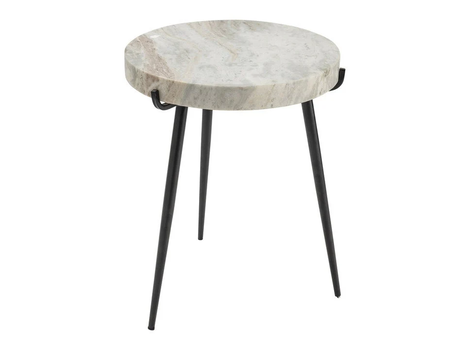 Maxwell Gray/Black Accent Table