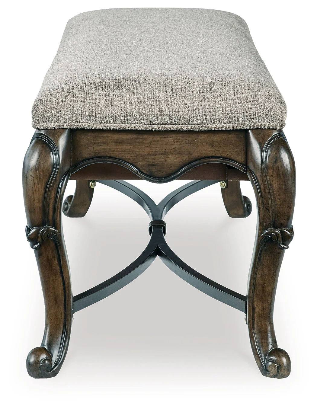 Maylee Dark Brown Dining Table, 6 Chairs and Bench (Online Special Price) - Image 6