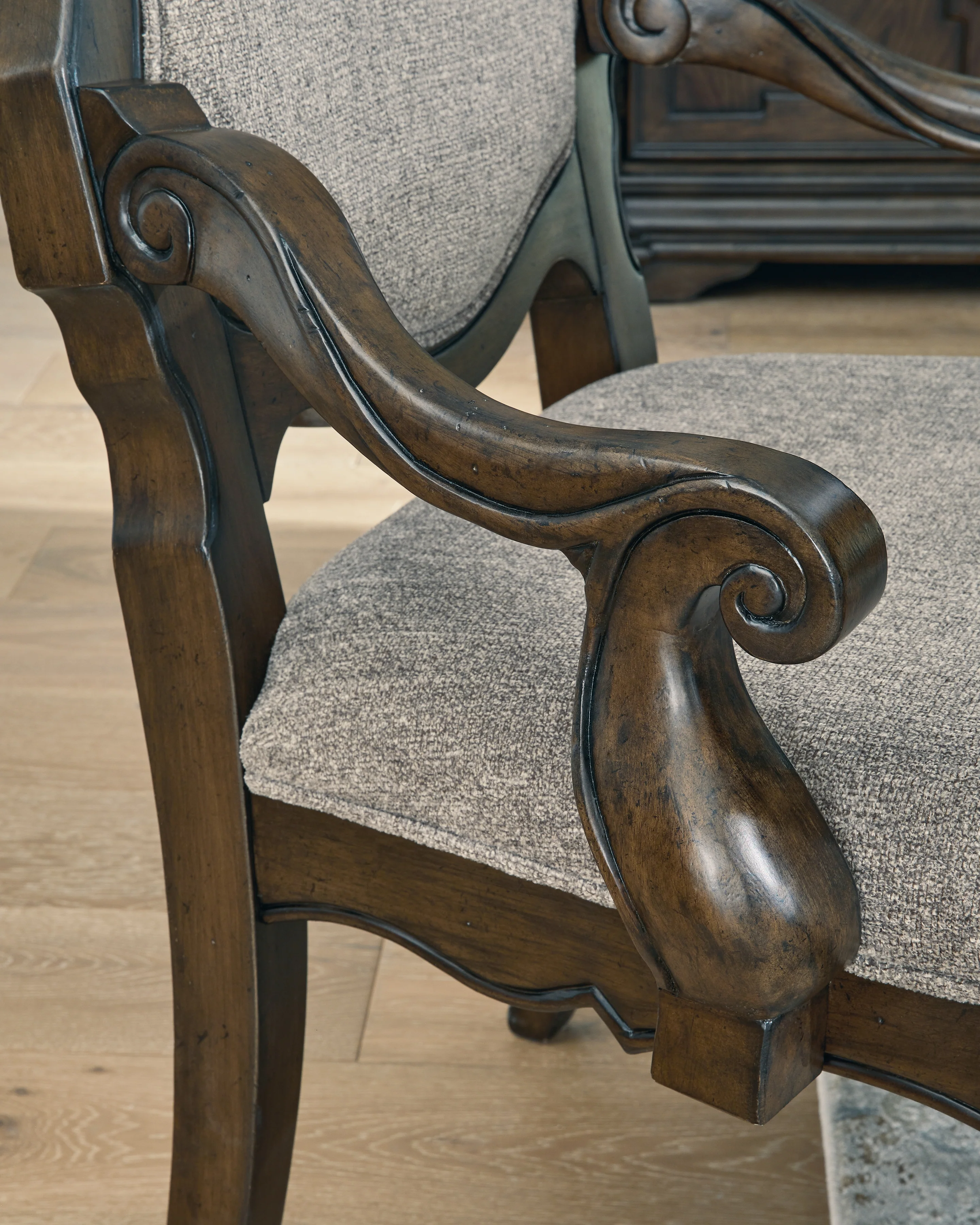 Maylee Dark Brown Dining Table and 6 Chairs - Image 16