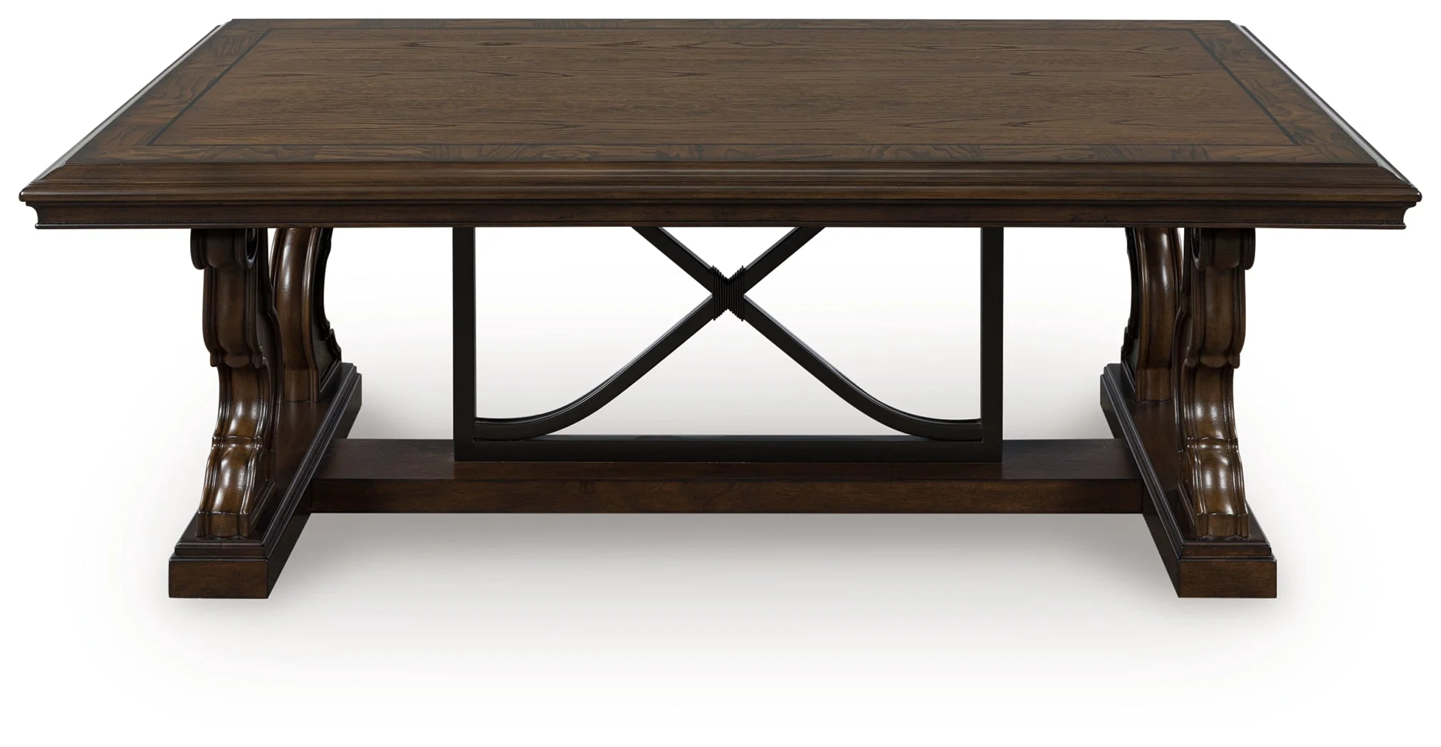 Maylee Dark Brown Rectangular Cocktail Table (Online Special Price) - Image 2
