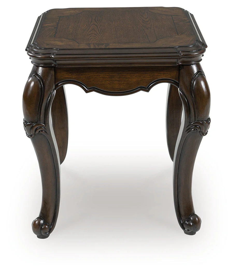 Maylee Dark Brown Rectangular End Table (Online Special Price) - Image 2