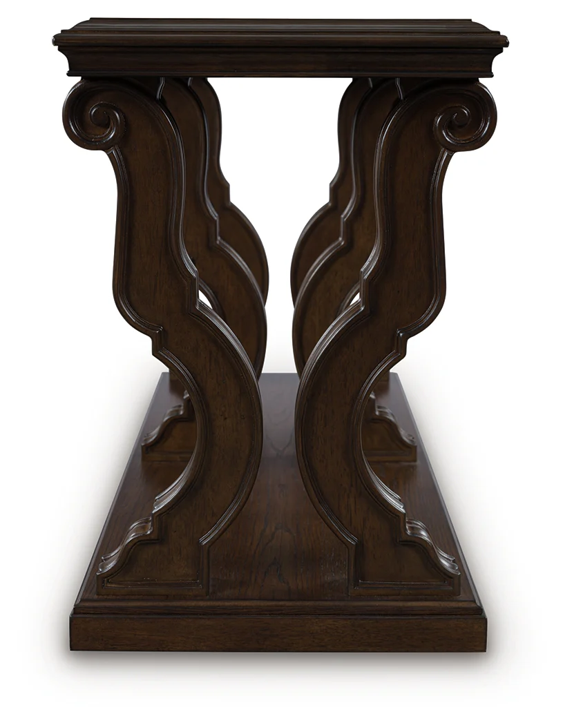 Maylee Dark Brown Sofa Table - Image 3