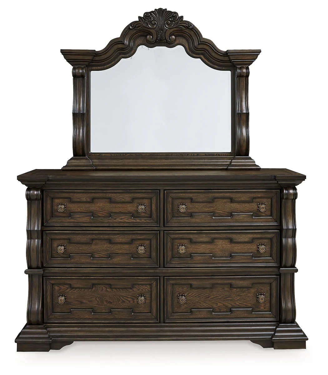 Maylee King Upholstered Bed, Dresser, Mirror and 2 Nightstands (Online Special Price) - Image 2