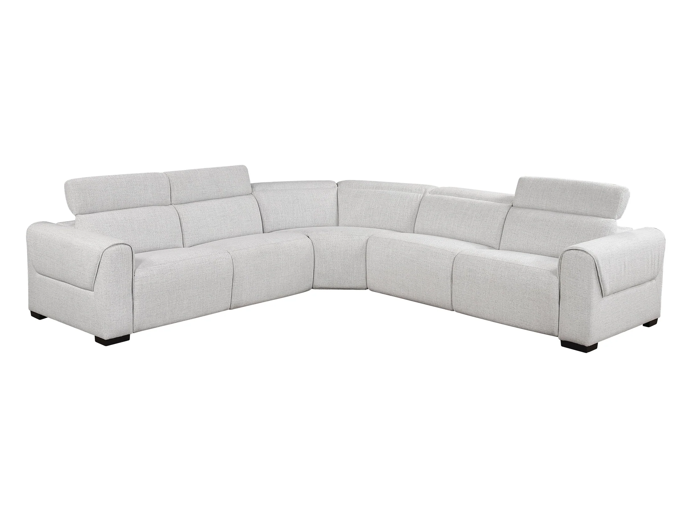 McPherson Cloud 5-Piece Modular Power Reclining Sectional with Power Headrests