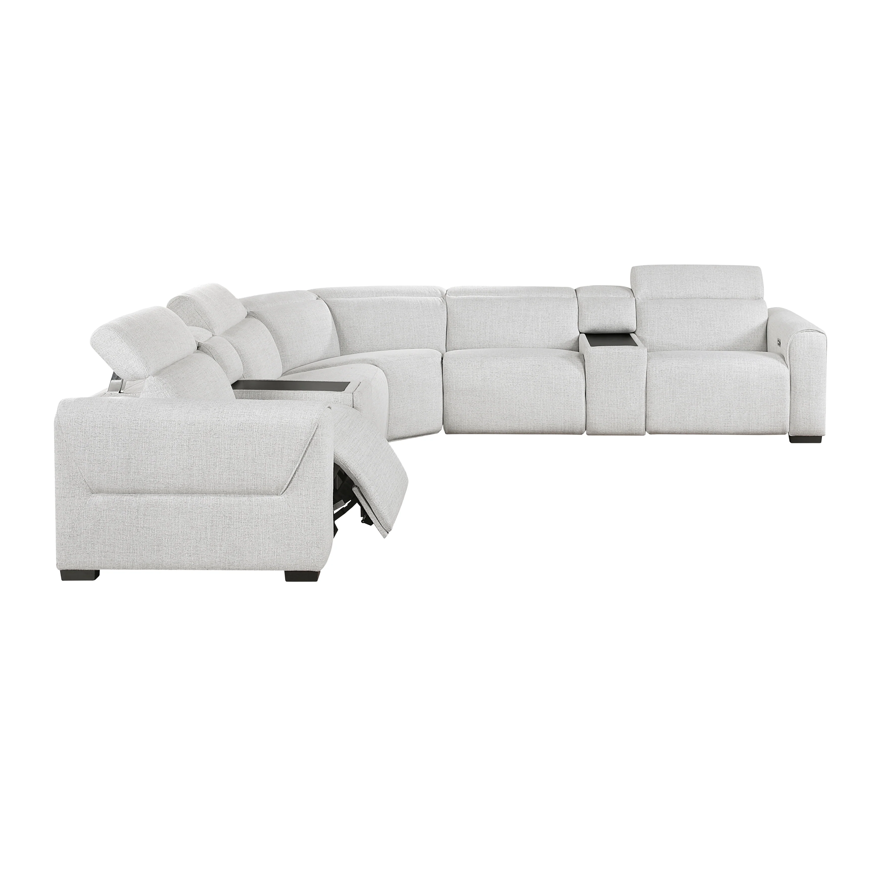 McPherson Cloud 7-Piece Modular Power Reclining Sectional with Power Headrests - Image 5