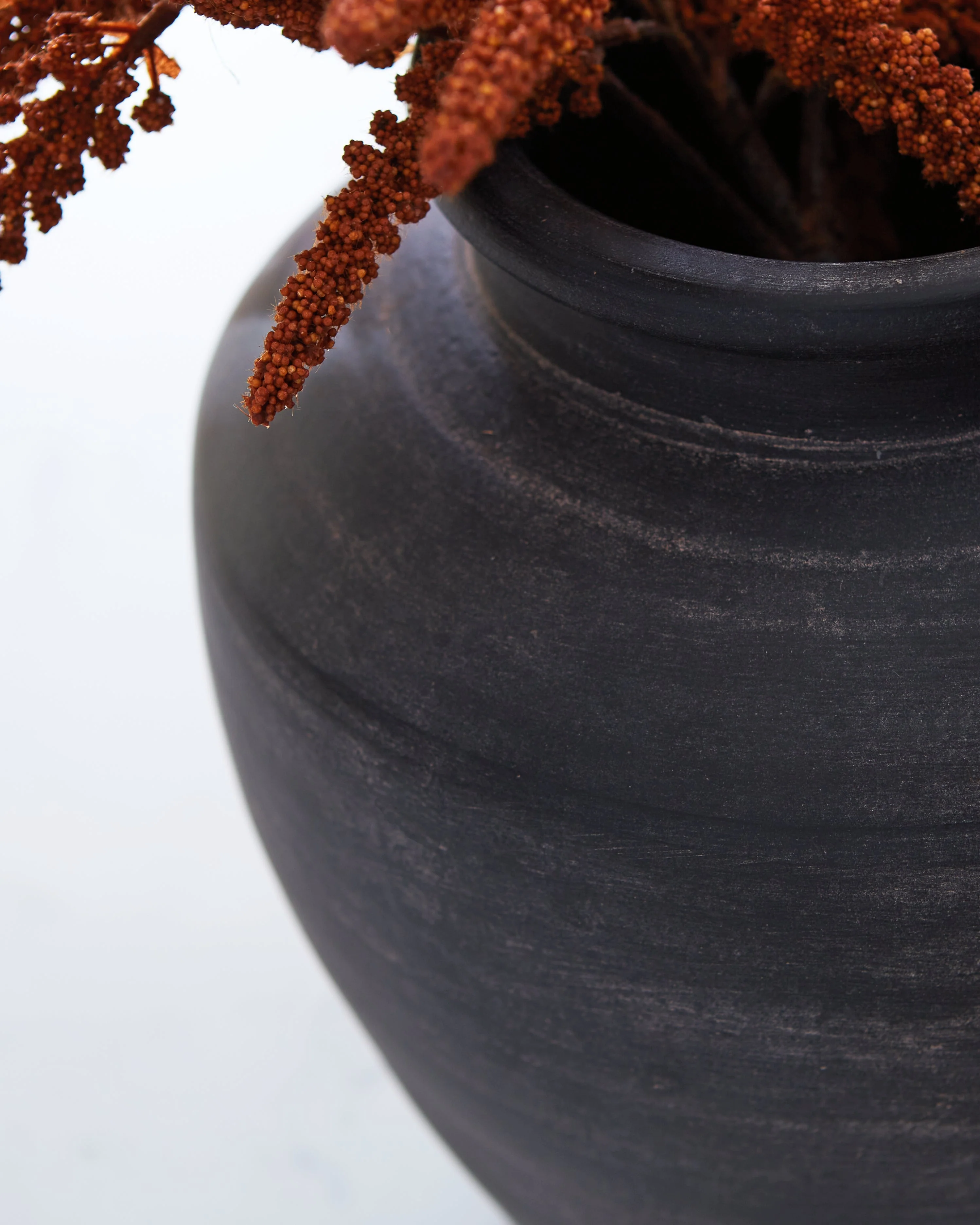 Meadie Distressed Black Vase (Online Special Price) - Image 4
