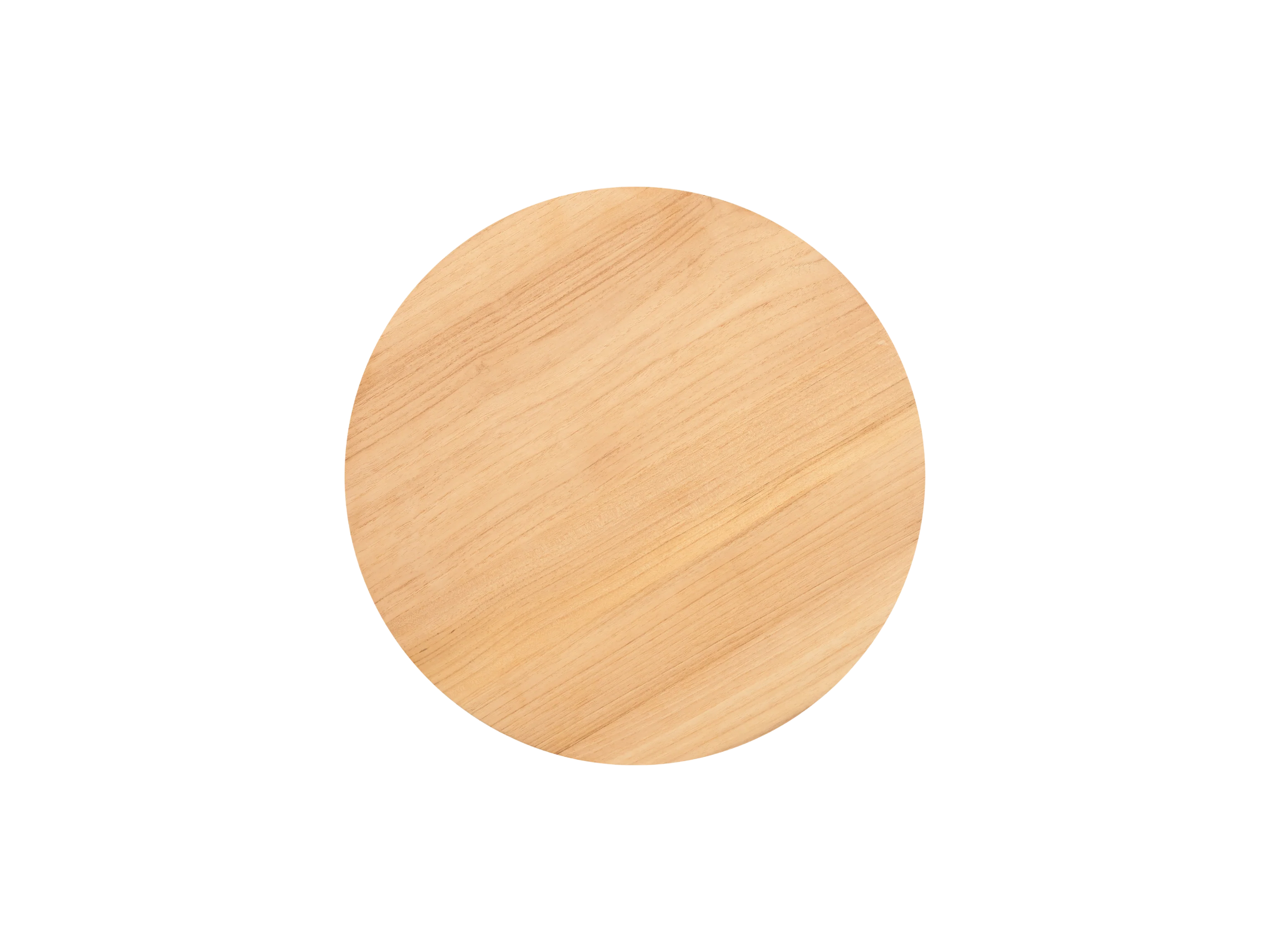 Medium Round Teak Outdoor Cross Legs Nesting Side Table - Image 5