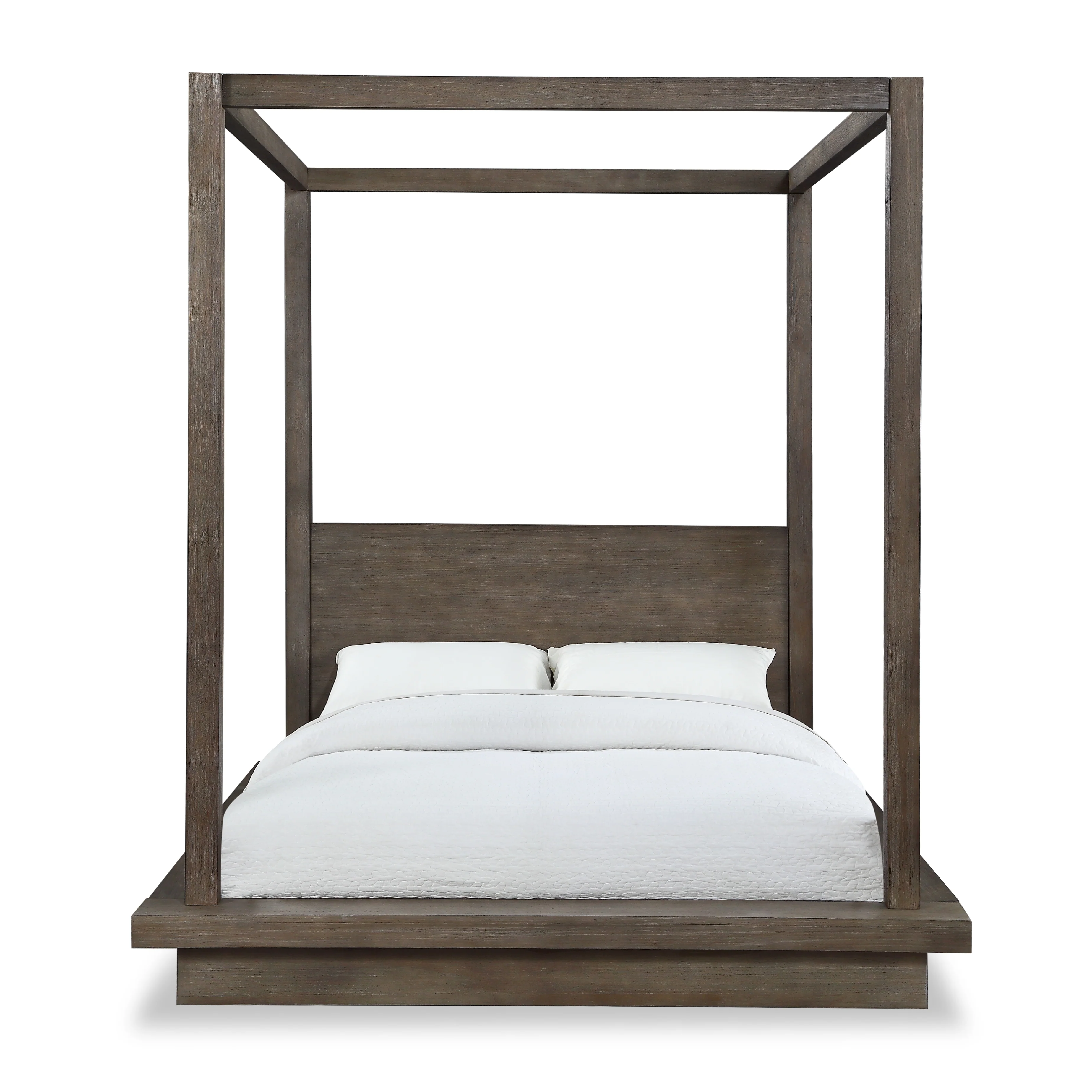 Melbourne Wood Queen Canopy Bed in Dark Pine - Image 5