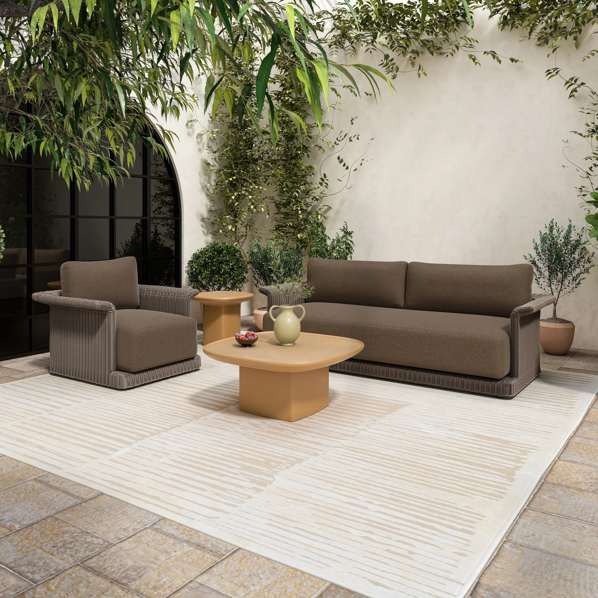 Meredith Brown Outdoor Sofa - Image 8