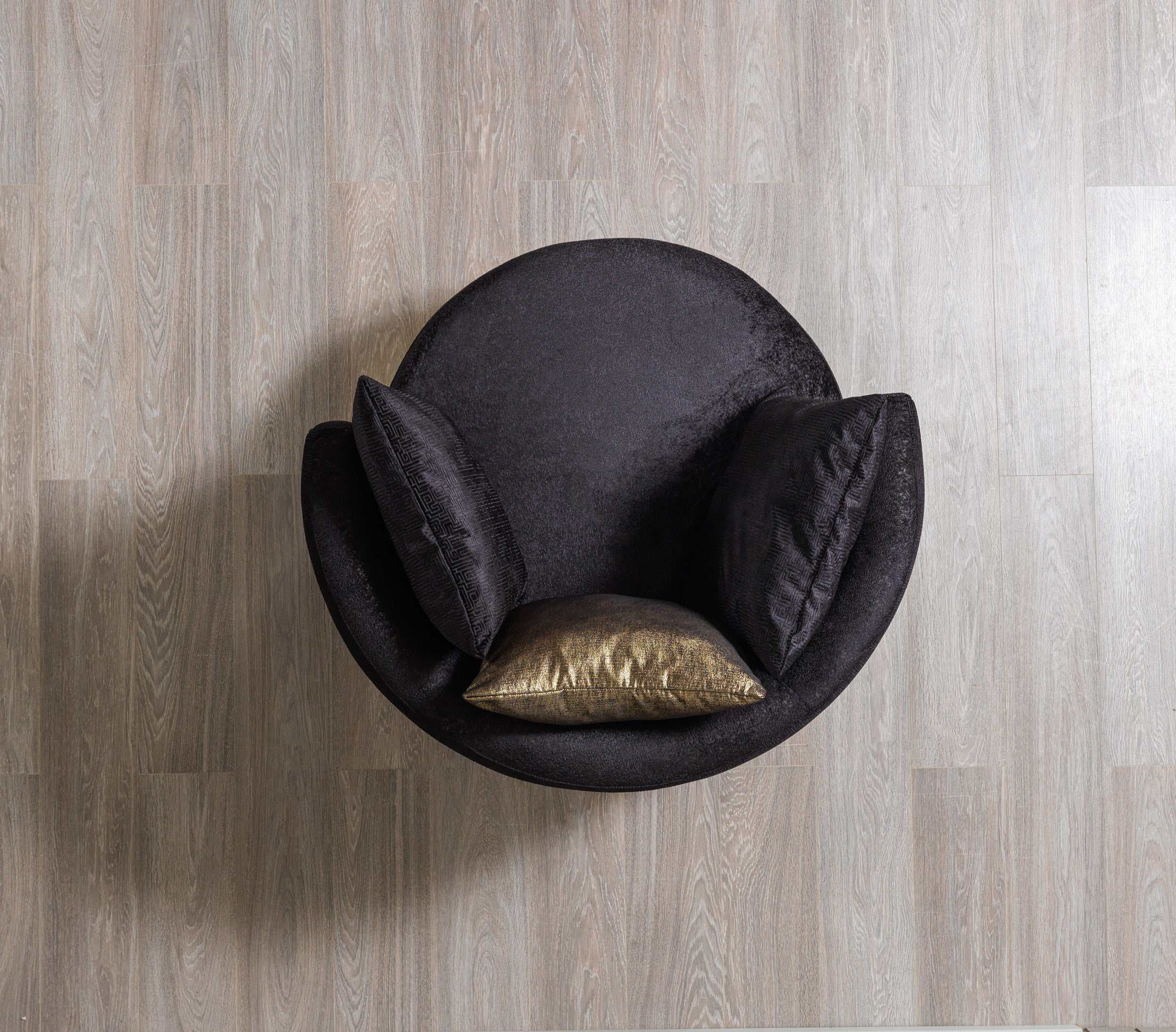 Michelle Black Velvet Curved Sectional - Image 20