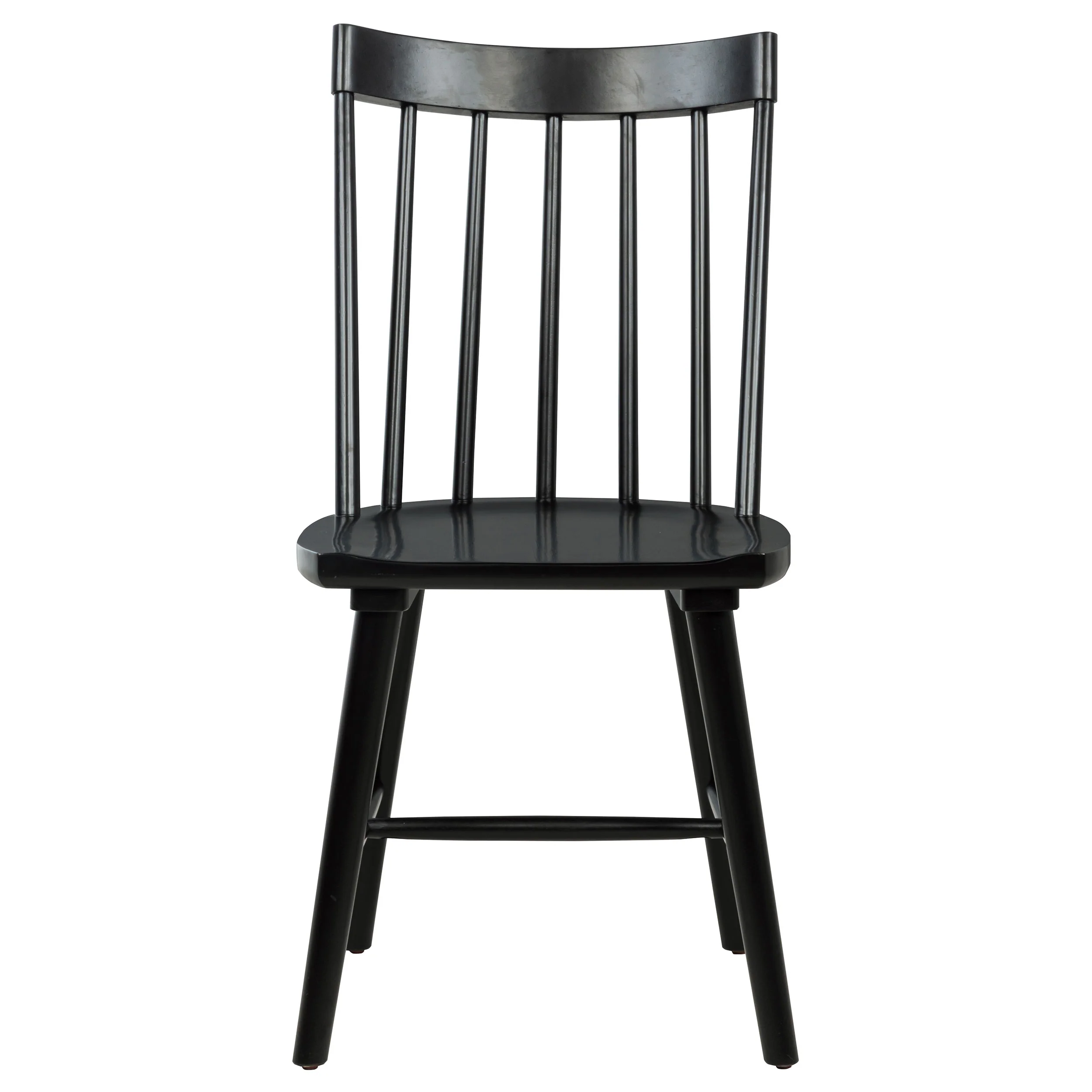 Middleton Black Solid Wood Dining Side Chair (Set of 2) - Image 4