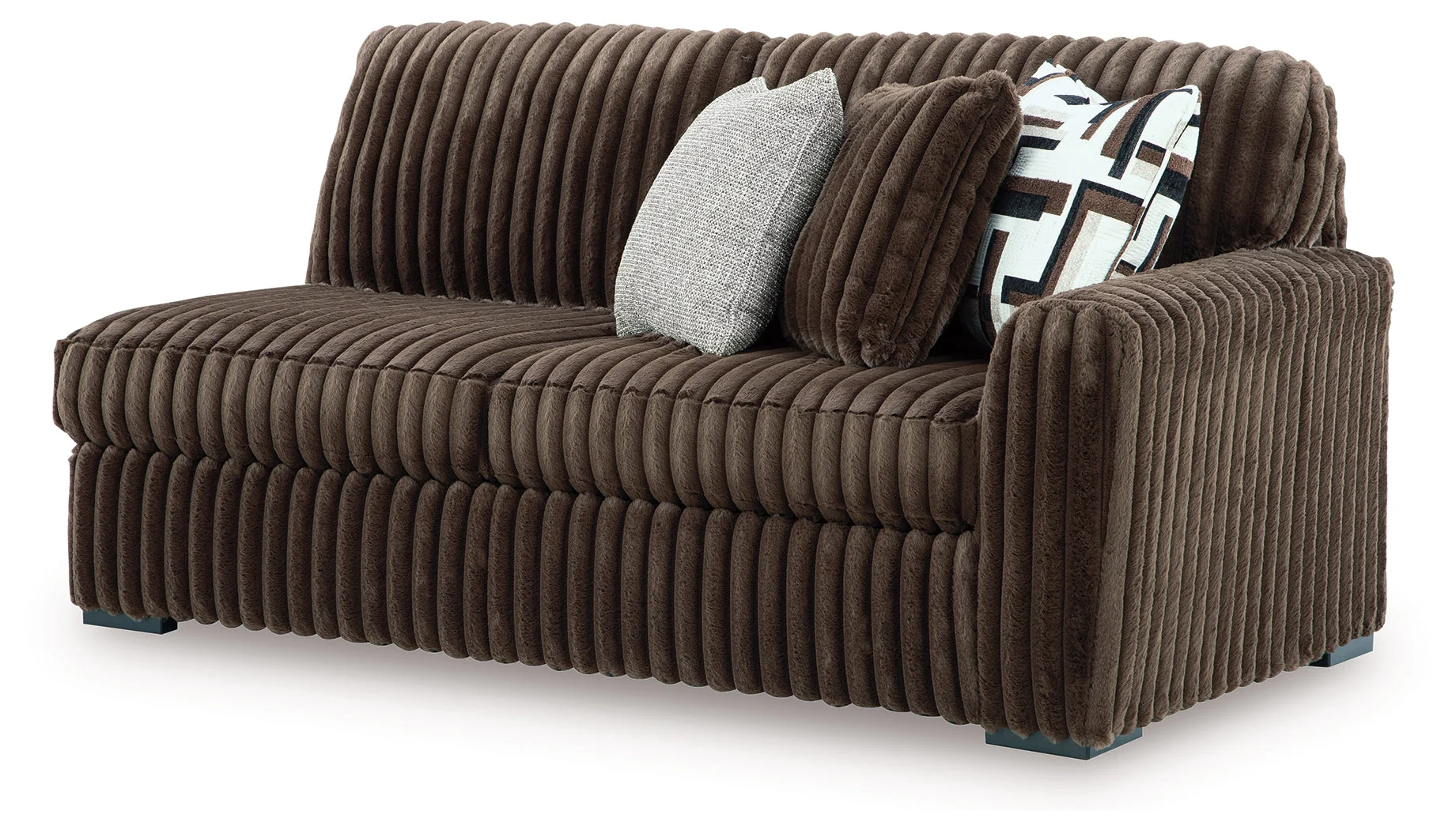 Midnight-Madness Chocolate 3-Piece Sectional with Chaise (Online Special Price) - Image 4