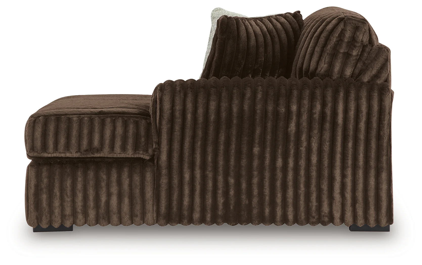 Midnight-Madness Chocolate 4-Piece Sectional and Oversized Accent Ottoman (Online Special Price) - Image 5