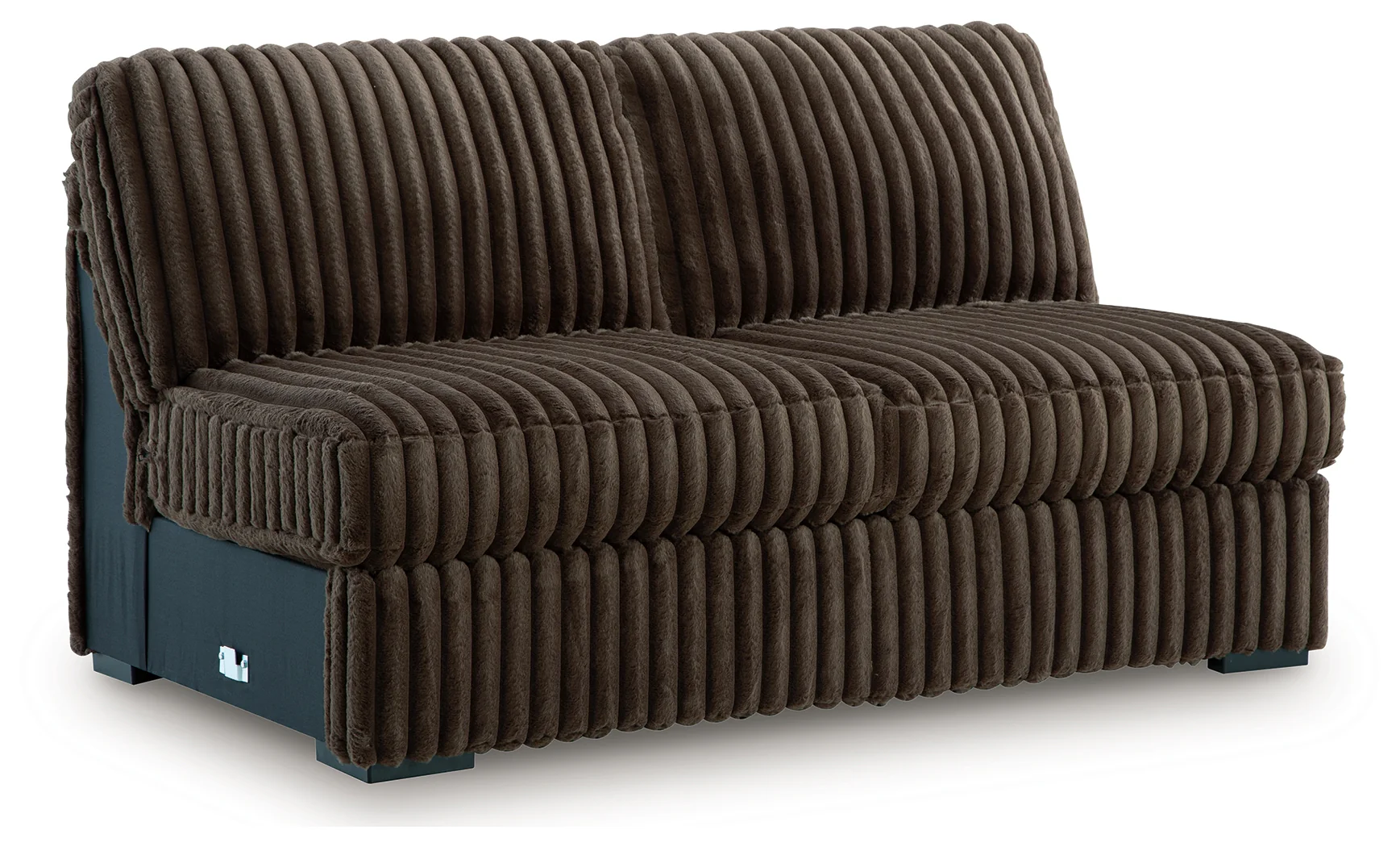 Midnight-Madness Chocolate 4-Piece Sectional and Oversized Chair (Online Special Price) - Image 12