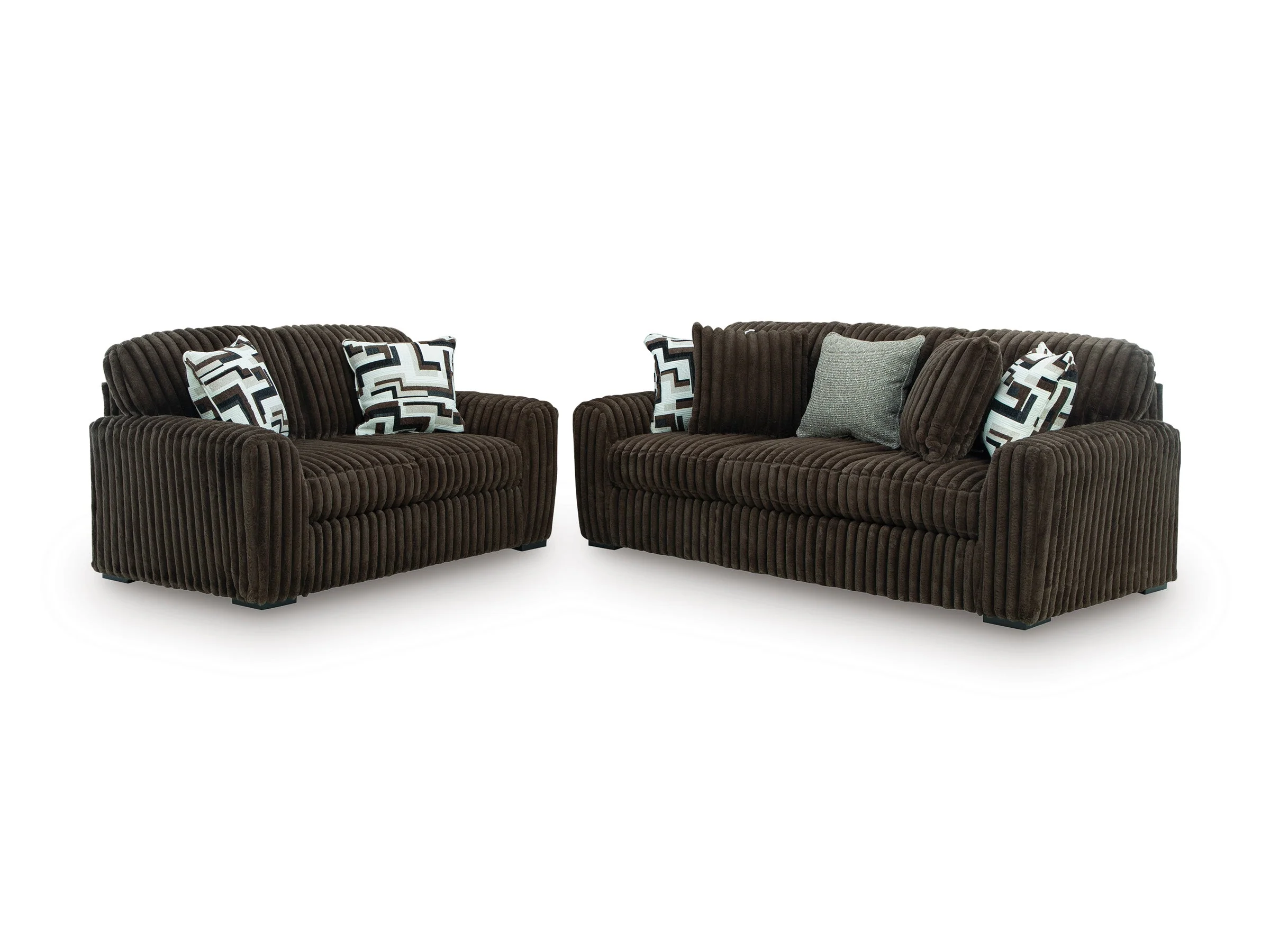 Midnight-Madness Chocolate Loveseat (Online Special Price) - Image 6