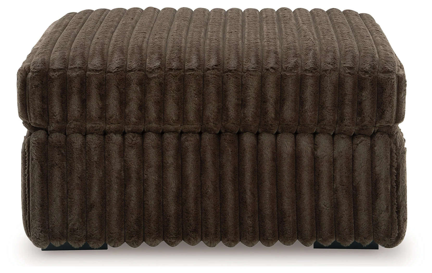 Midnight-Madness Chocolate Loveseat, Oversized Chaise and Ottoman (Online Special Price) - Image 2