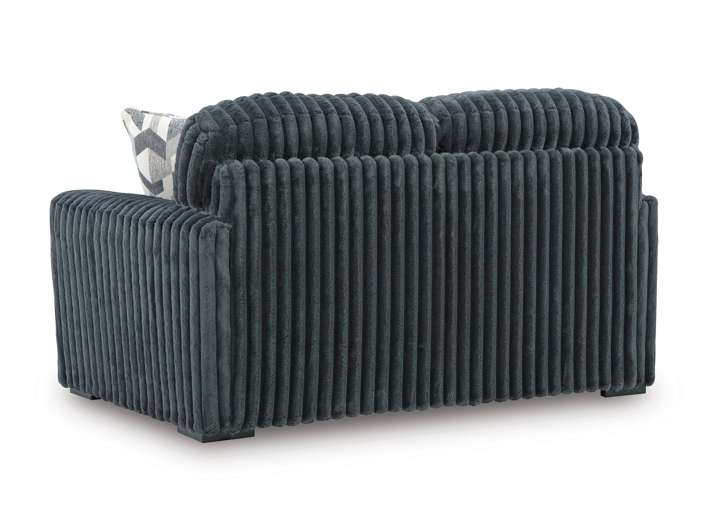 Midnight-Madness Gunmetal Loveseat - Image 4