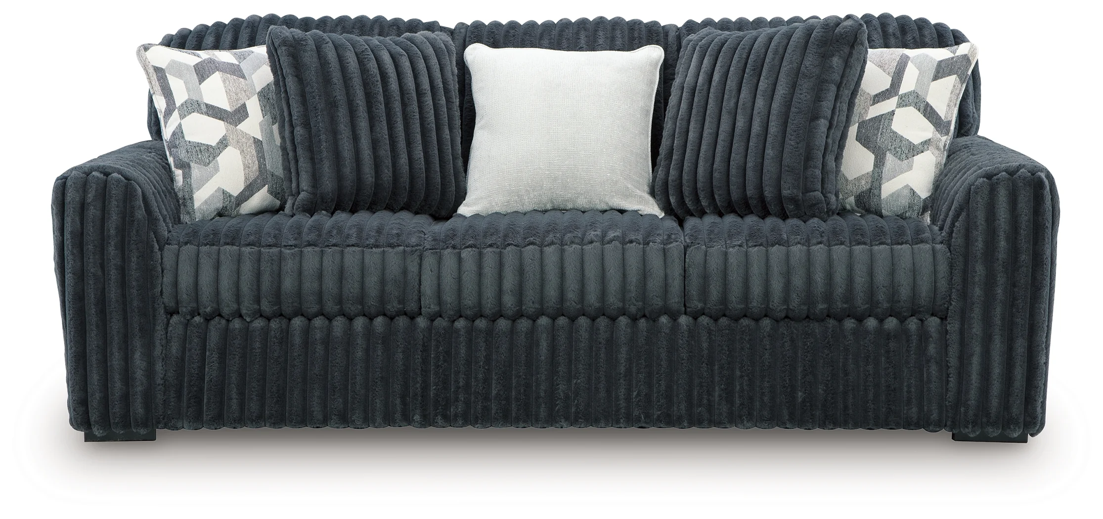 Midnight-Madness Gunmetal Sofa and Loveseat - Image 6