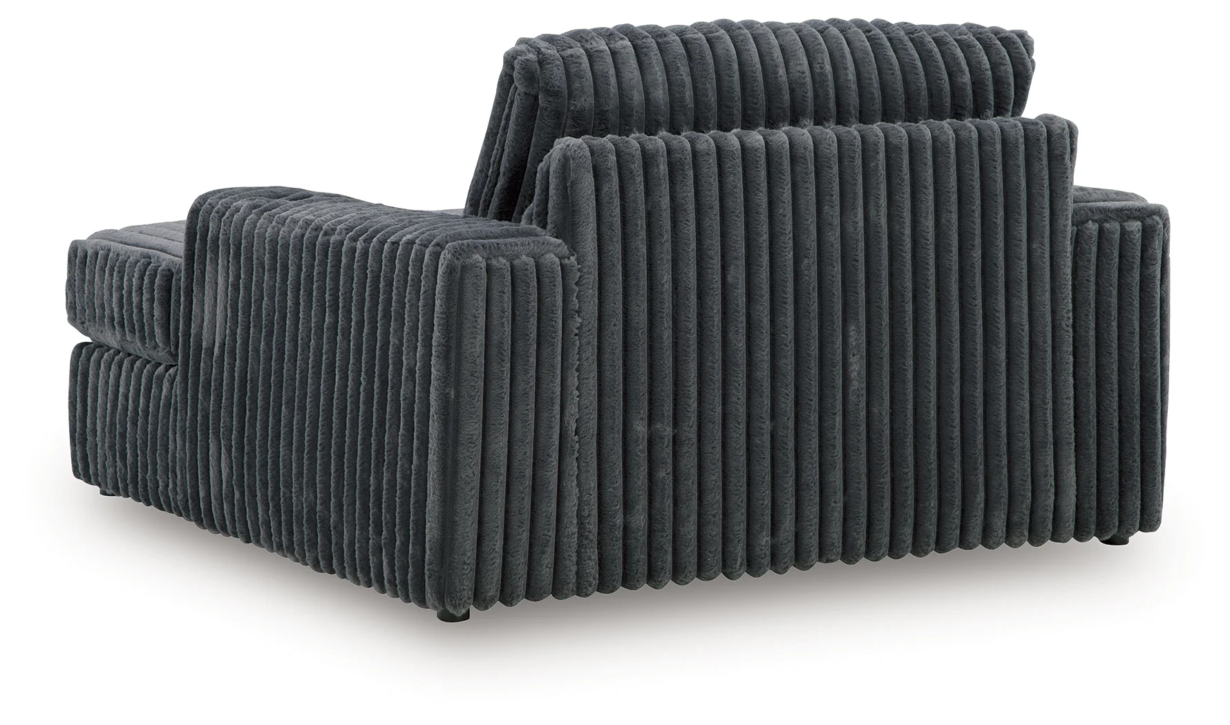 Midnight-Madness Gunmetal Sofa, Loveseat and Oversized Chaise (Online Special Price) - Image 4