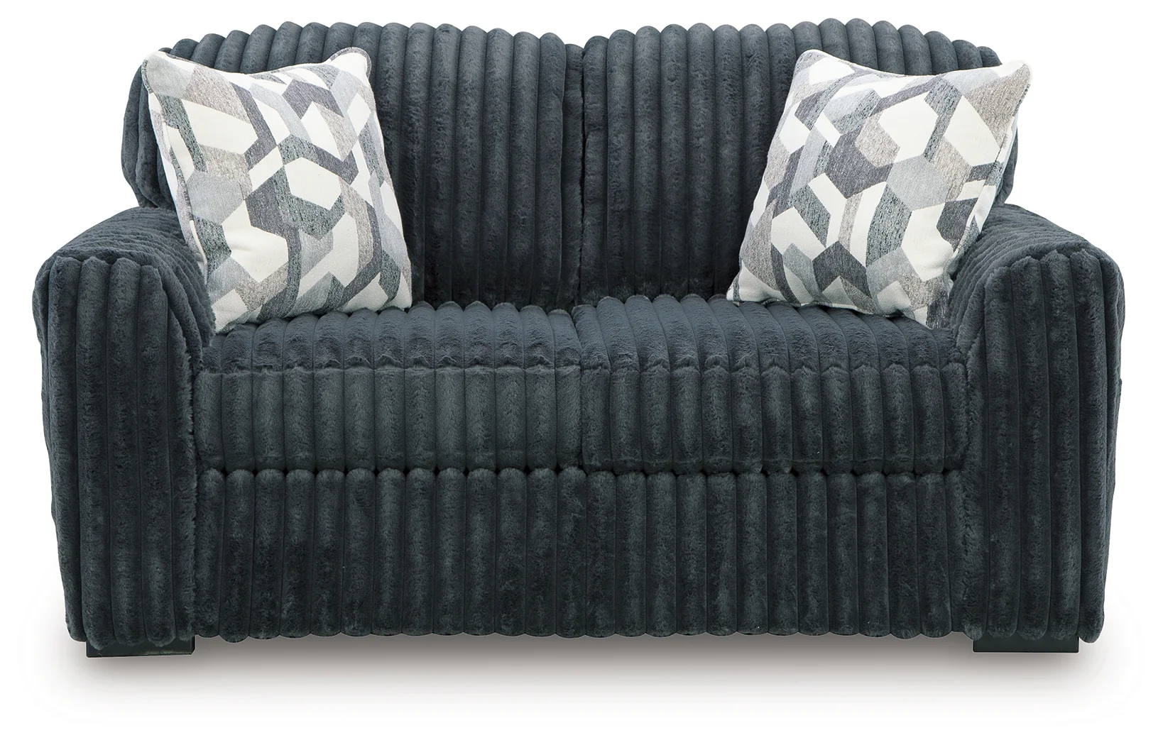 Midnight-Madness Gunmetal Sofa, Loveseat and Oversized Chaise (Online Special Price) - Image 5