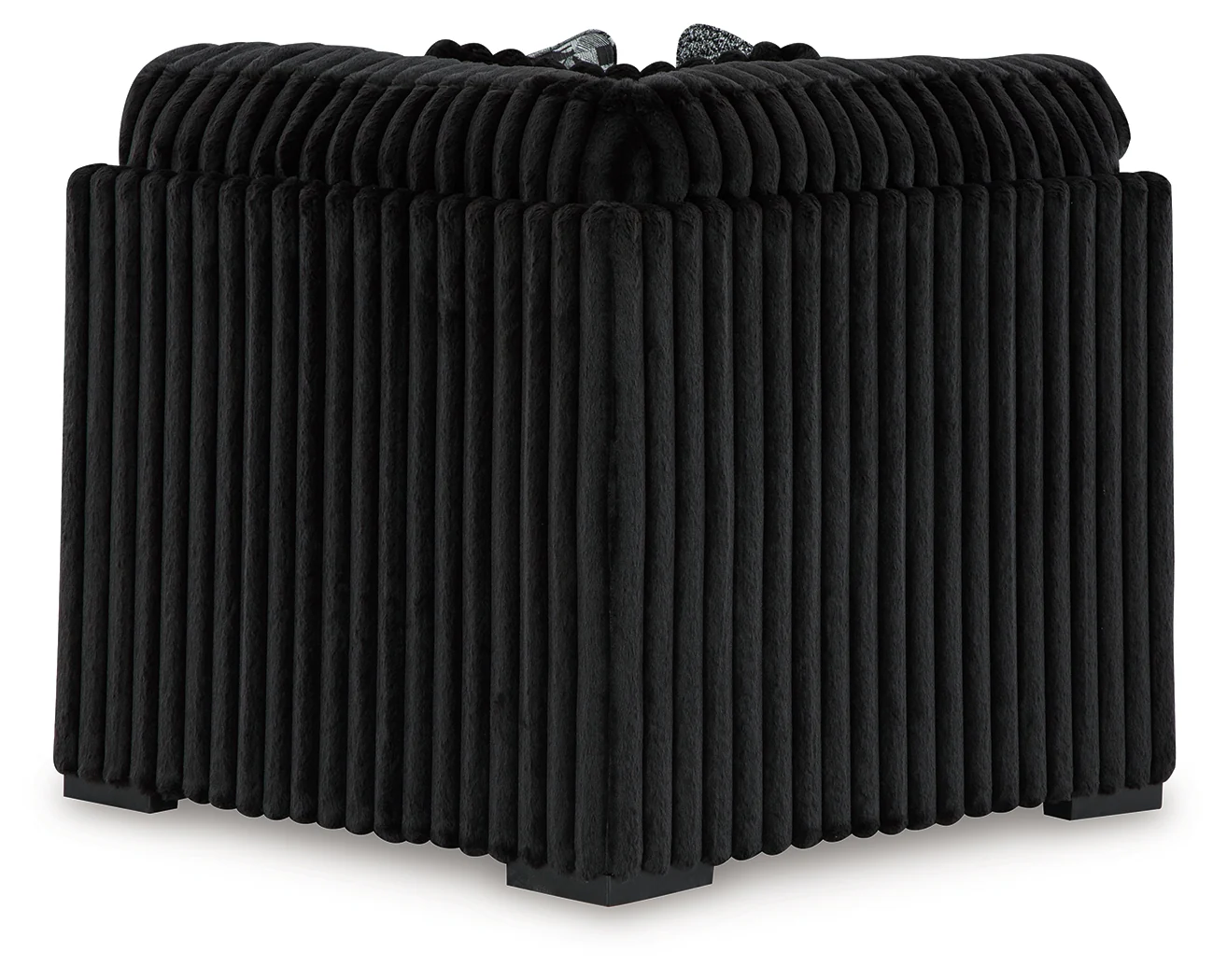 Midnight-Madness Onyx 3-Piece Sectional and Oversized Ottoman - Image 14