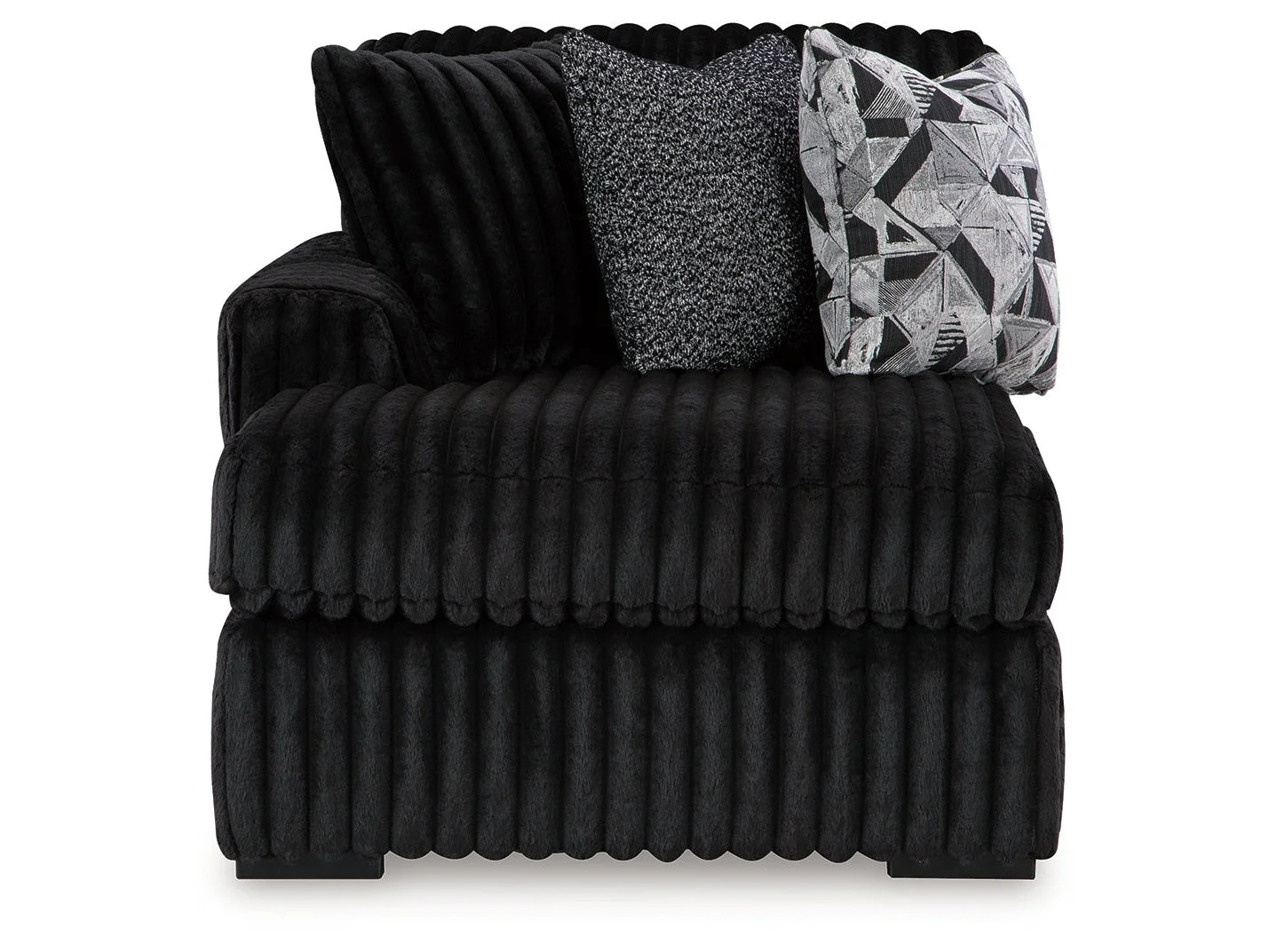 Midnight-Madness Onyx 3-Piece Sectional with Left Chaise (Online Special Price) - Image 2