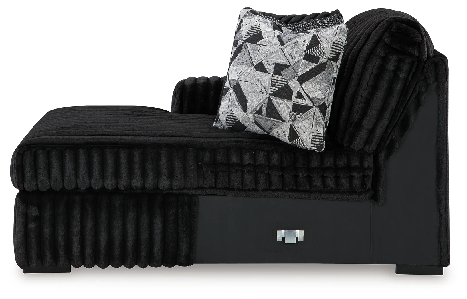 Midnight-Madness Onyx 3-Piece Sectional with Double Chaise and Ottoman (Online Special Price) - Image 9