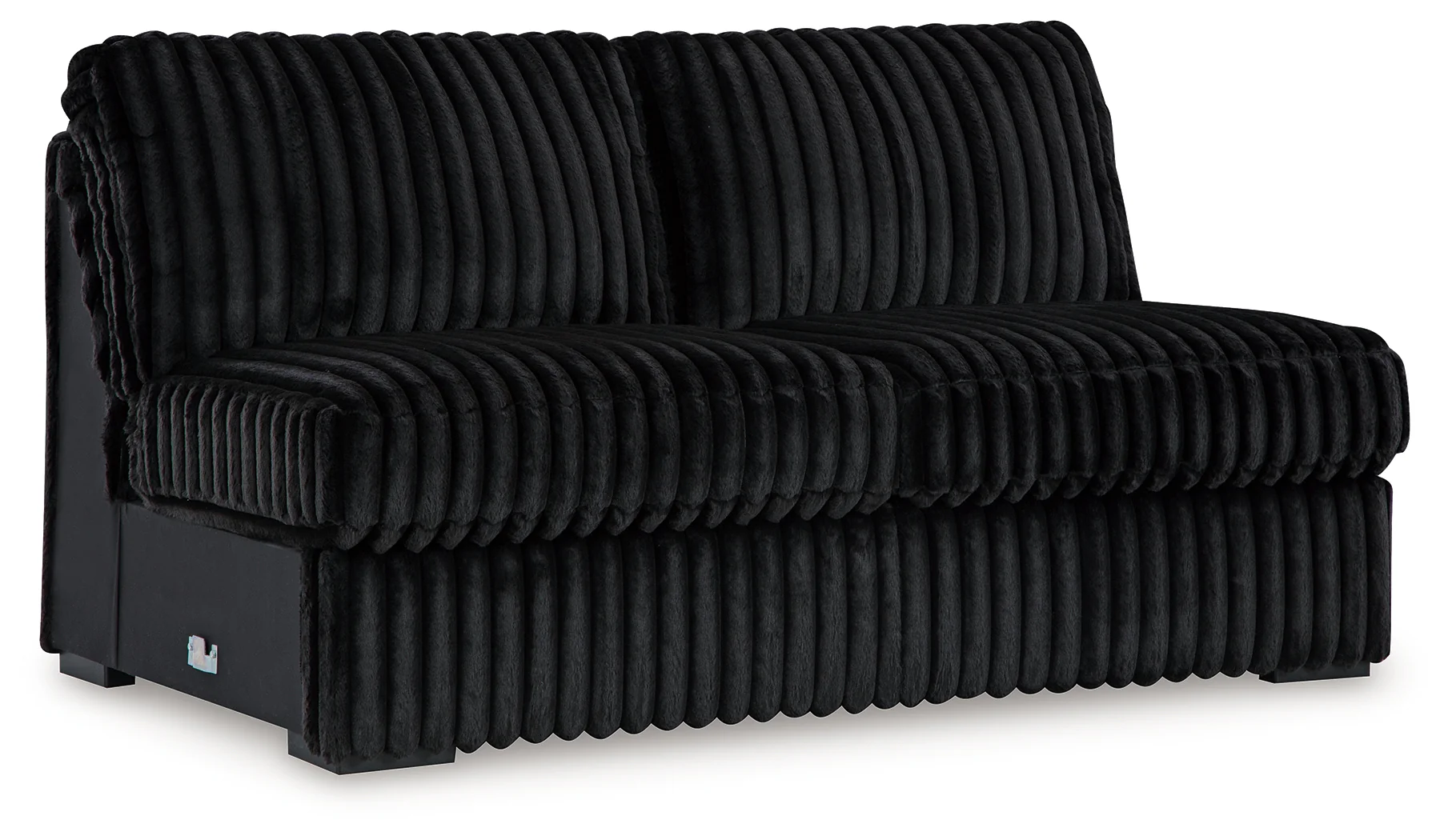 Midnight-Madness Onyx 4-Piece Sectional and Ottoman - Image 11