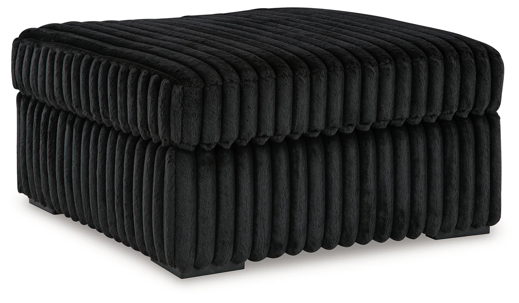 Midnight-Madness Onyx 4-Piece Sectional and Ottoman (Online Special Price) - Image 3