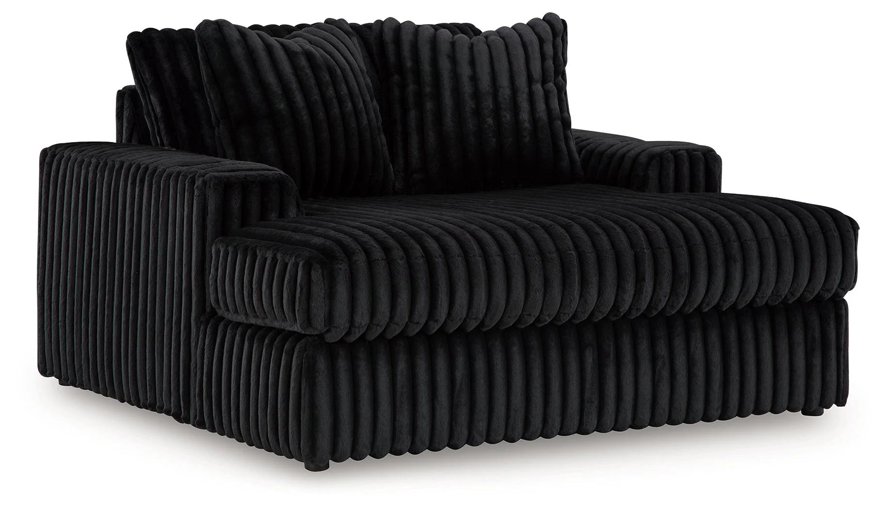 Midnight-Madness Onyx 4-Piece Sectional & Oversized Chaise (Online Special Price) - Image 3