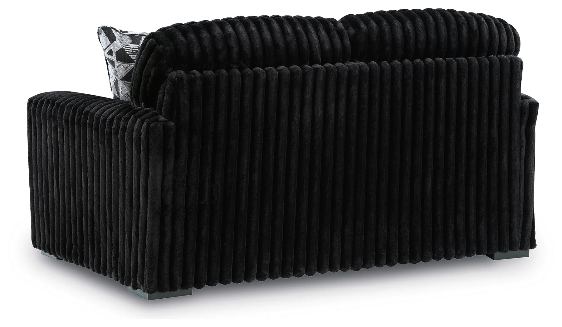 Midnight-Madness Onyx Sofa, Loveseat and Oversized Ottoman (Online Special Price) - Image 10