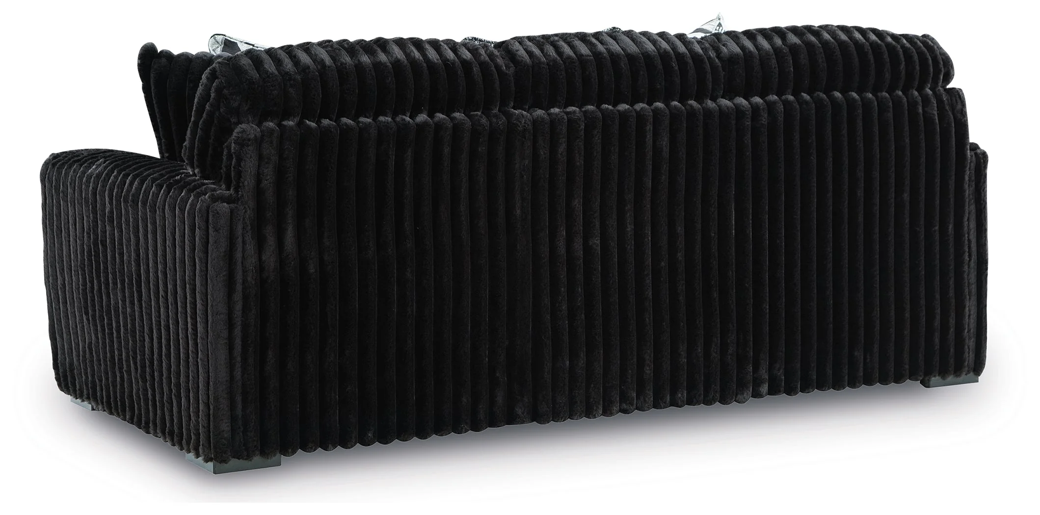 Midnight-Madness Onyx Sofa, Loveseat and Oversized Ottoman (Online Special Price) - Image 13