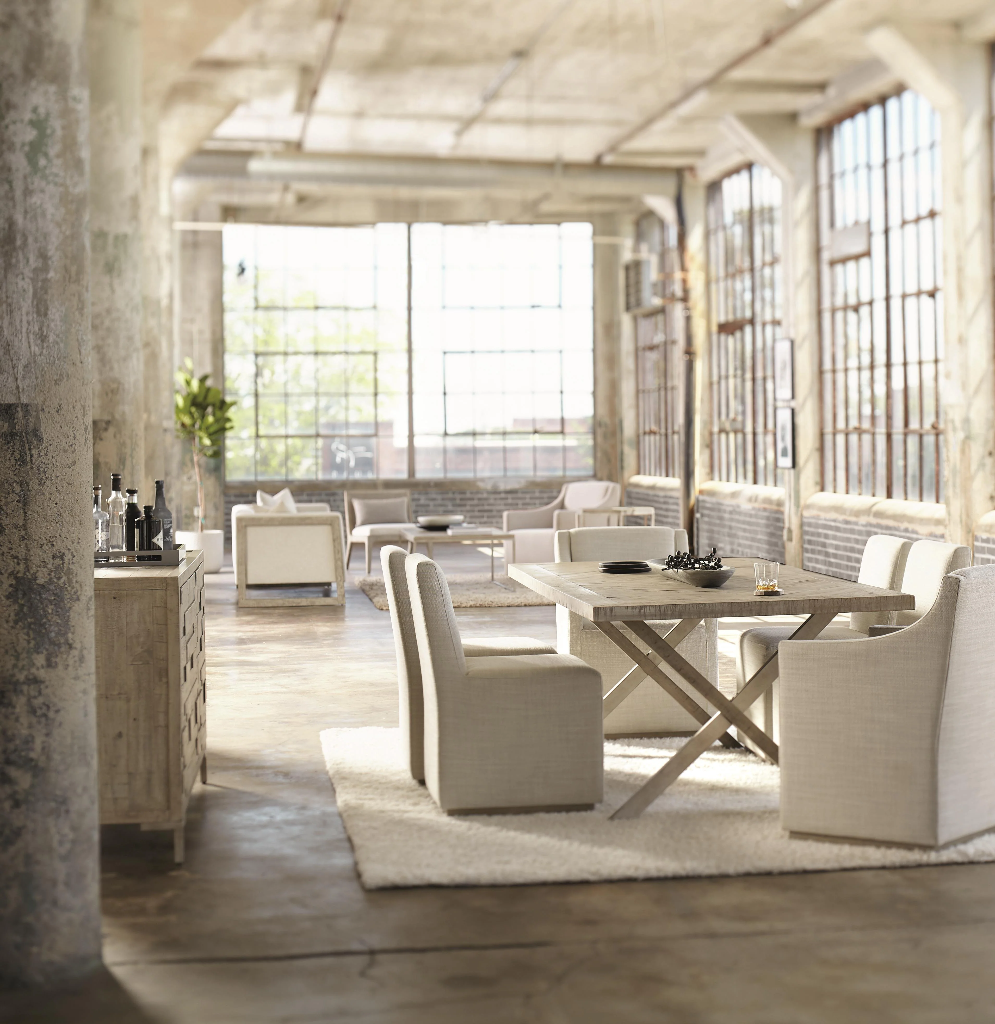 Milo Glazed Silver/Morel Dining Table - Image 7