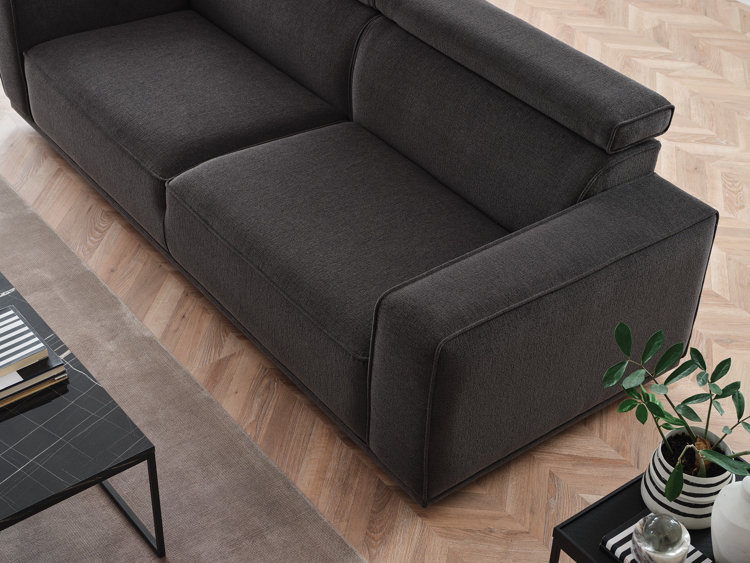 Milos Anthracite Living Room Set - Image 7