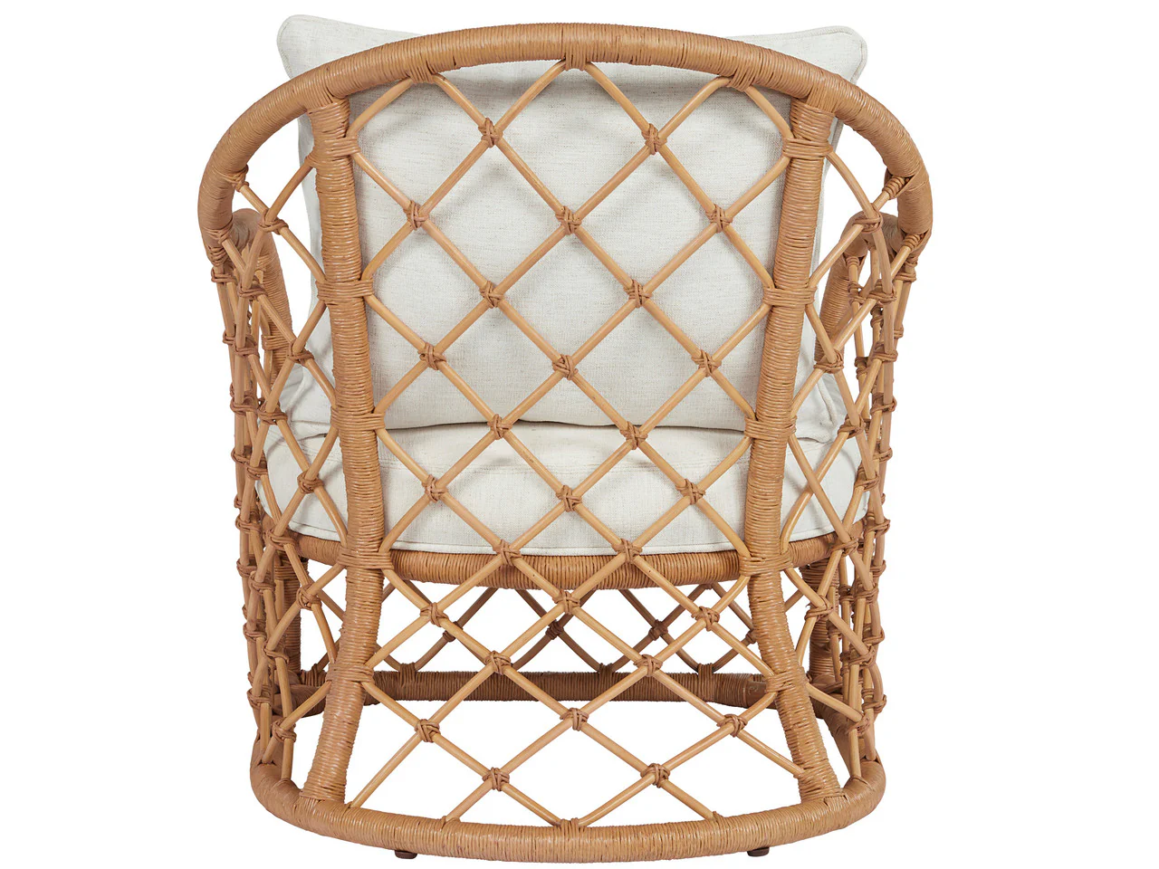 Miramar Nomad Snow/Natural Rattan Accent Chair - Image 4