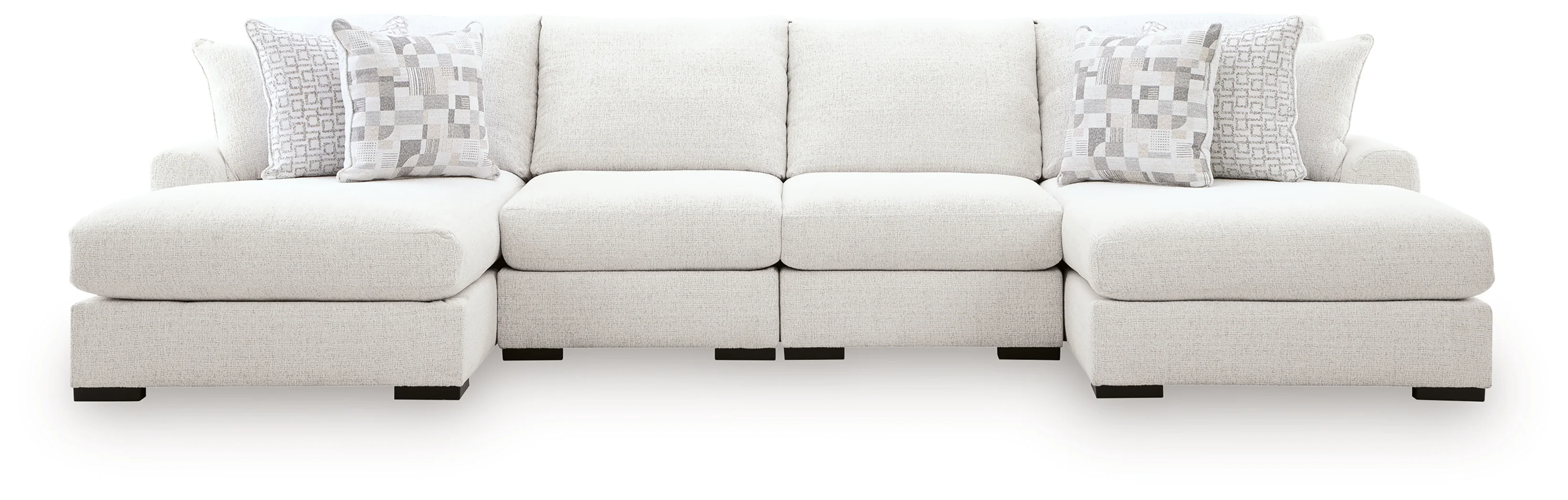Misty-Lakes Chalk 4-Piece Double Chaise Sectional - Image 3