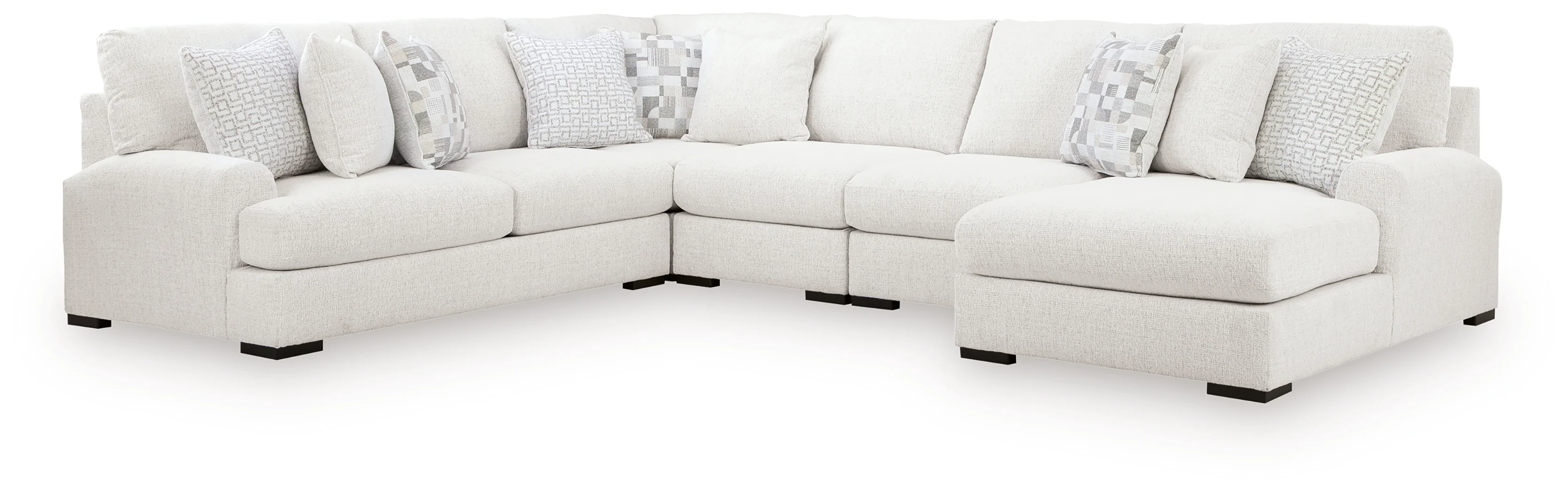 Misty-Lakes Chalk 5-Piece Sectional with Chaise (Online Special Price) - Image 3