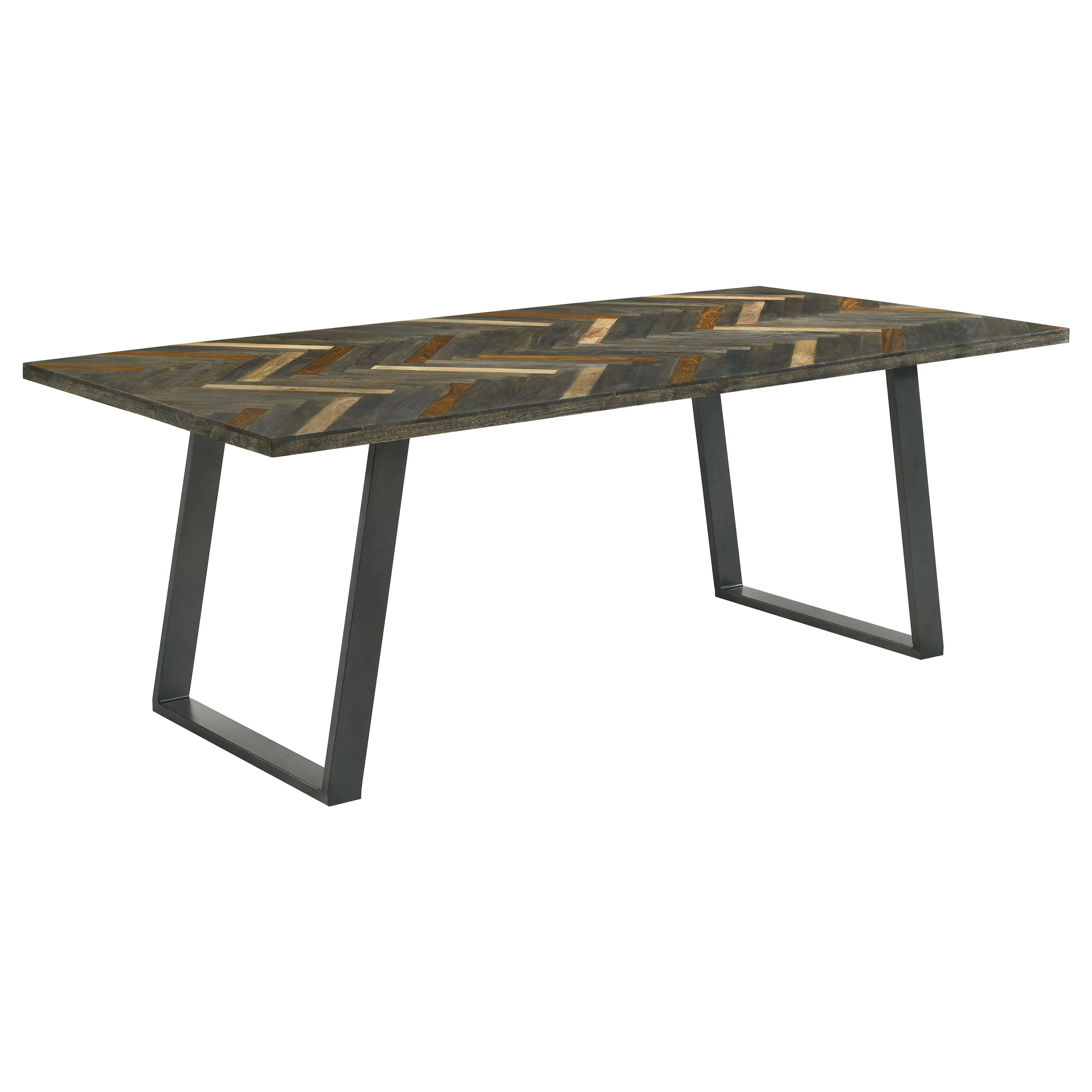 Misty Sheesham and Camel 7-piece Rectangular Dining Set - Image 3
