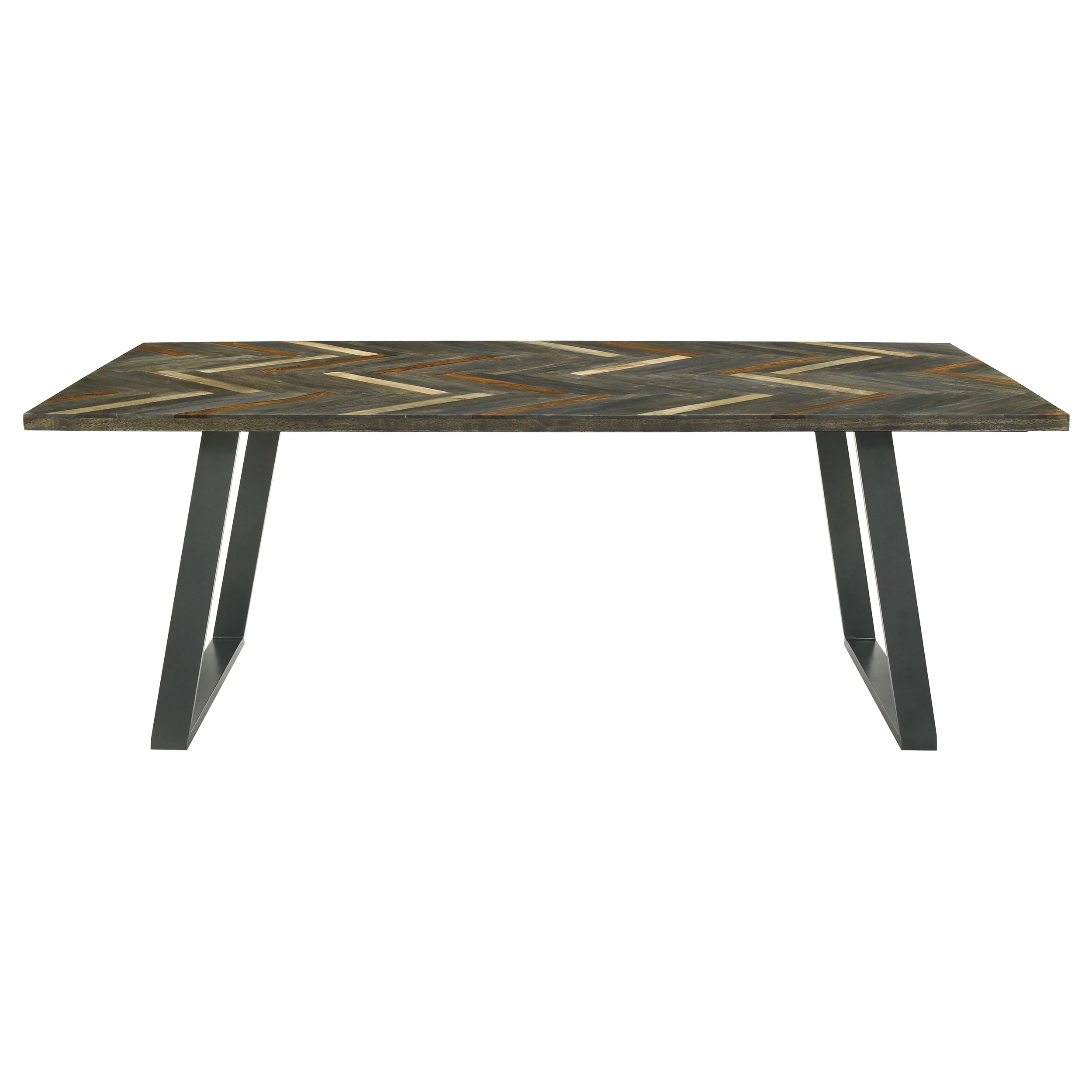 Misty Sheesham and Camel 7-piece Rectangular Dining Set - Image 4