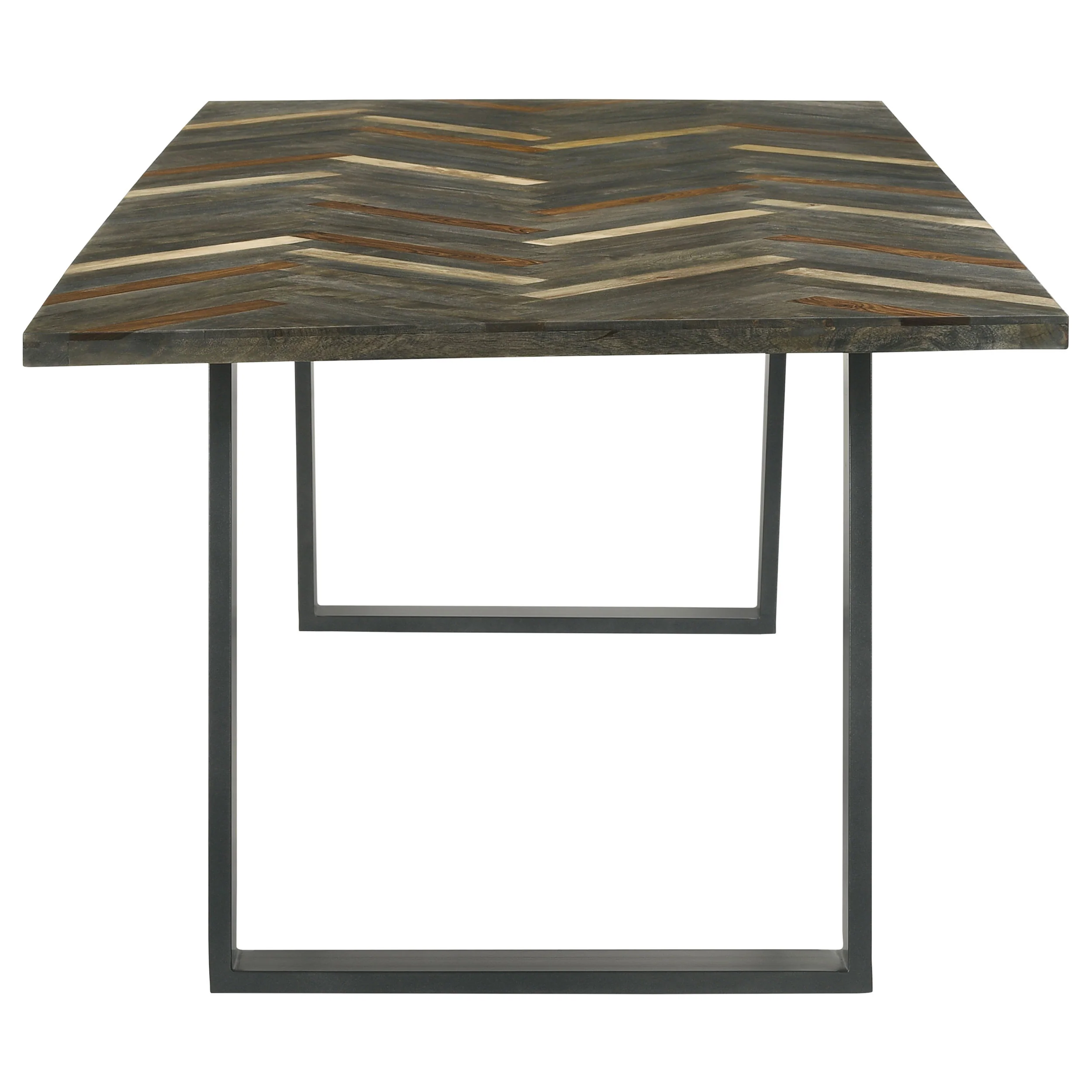 Misty Sheesham and Camel 7-piece Rectangular Dining Set - Image 5